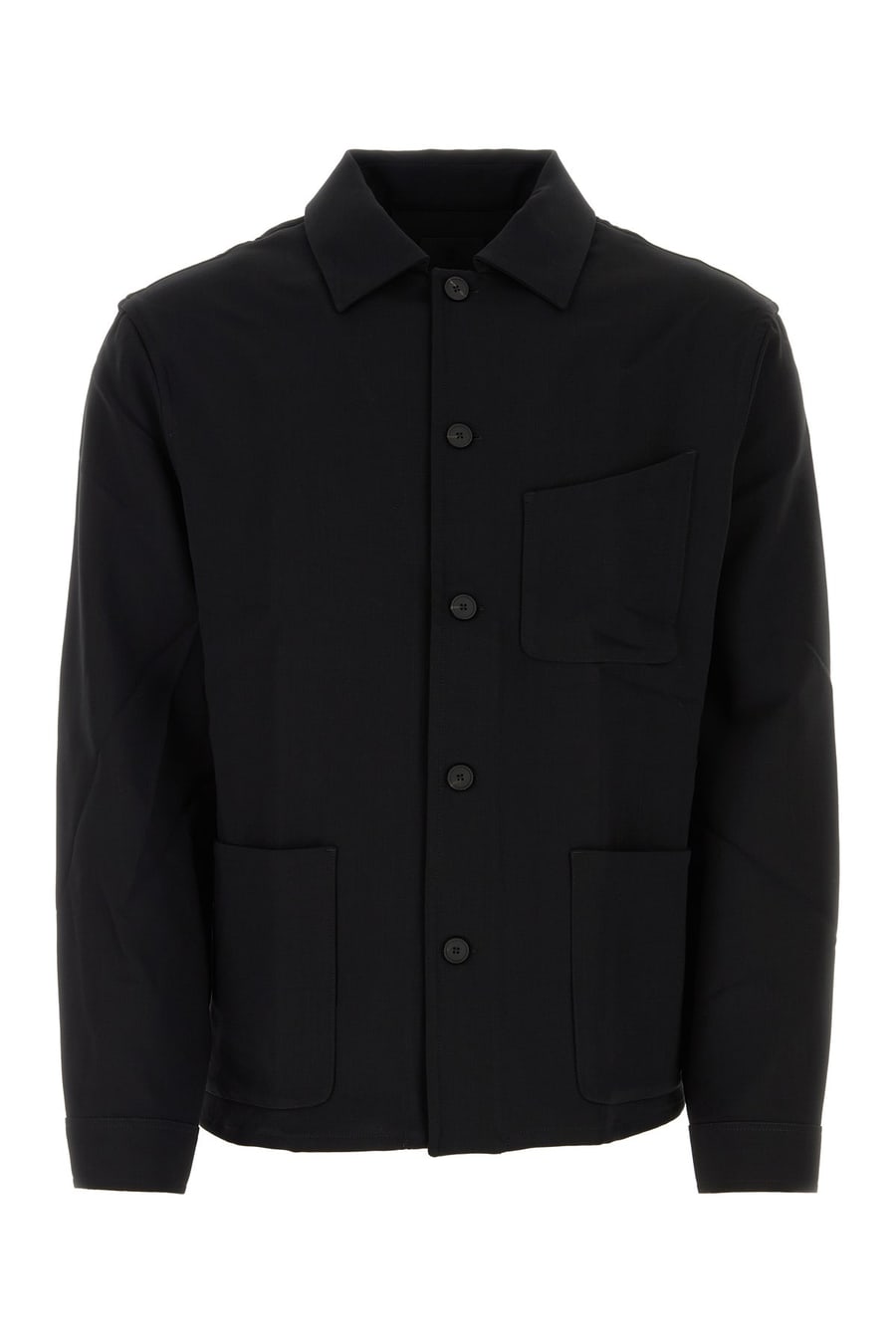 Givenchy Camicia in misto lana nera