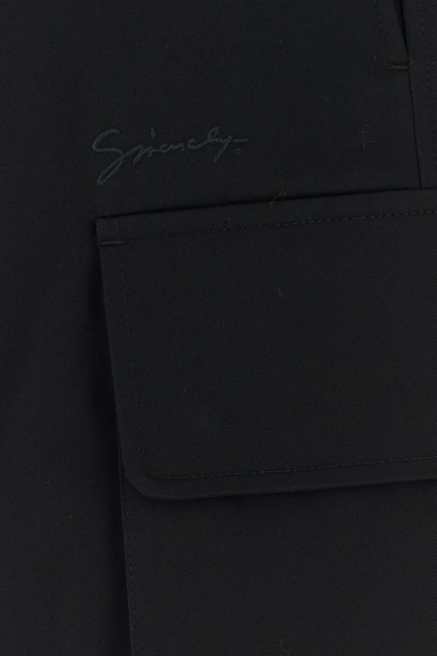 Givenchy Pantalone cargo in cotone nero, view 3