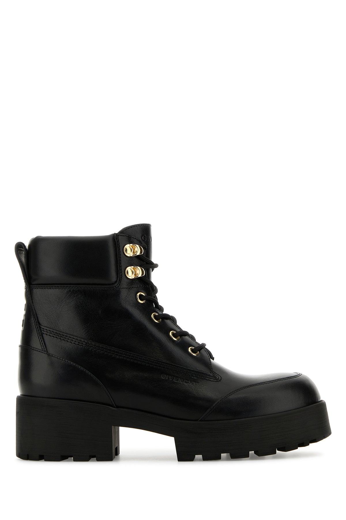 Givenchy Stivaletti Trekker in pelle nera