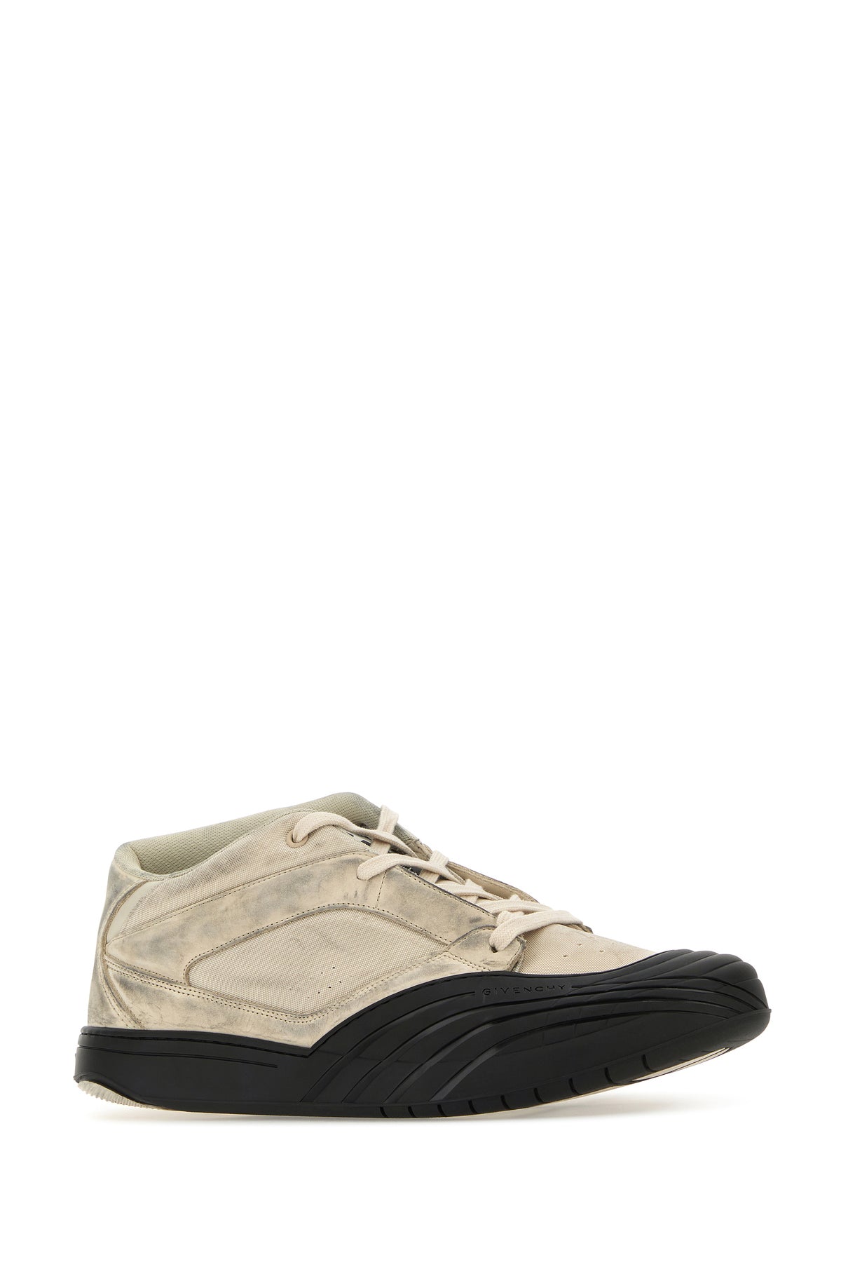 Givenchy Sneakers Skate sabbia in tessuto e pelle, view 2