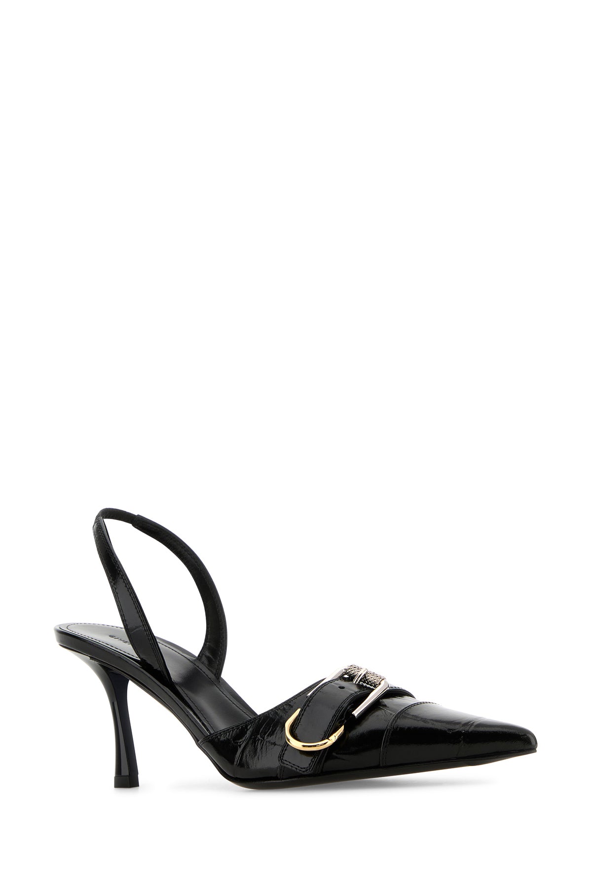 Givenchy Scarpe con tacco Voyou in pelle nera, view 2