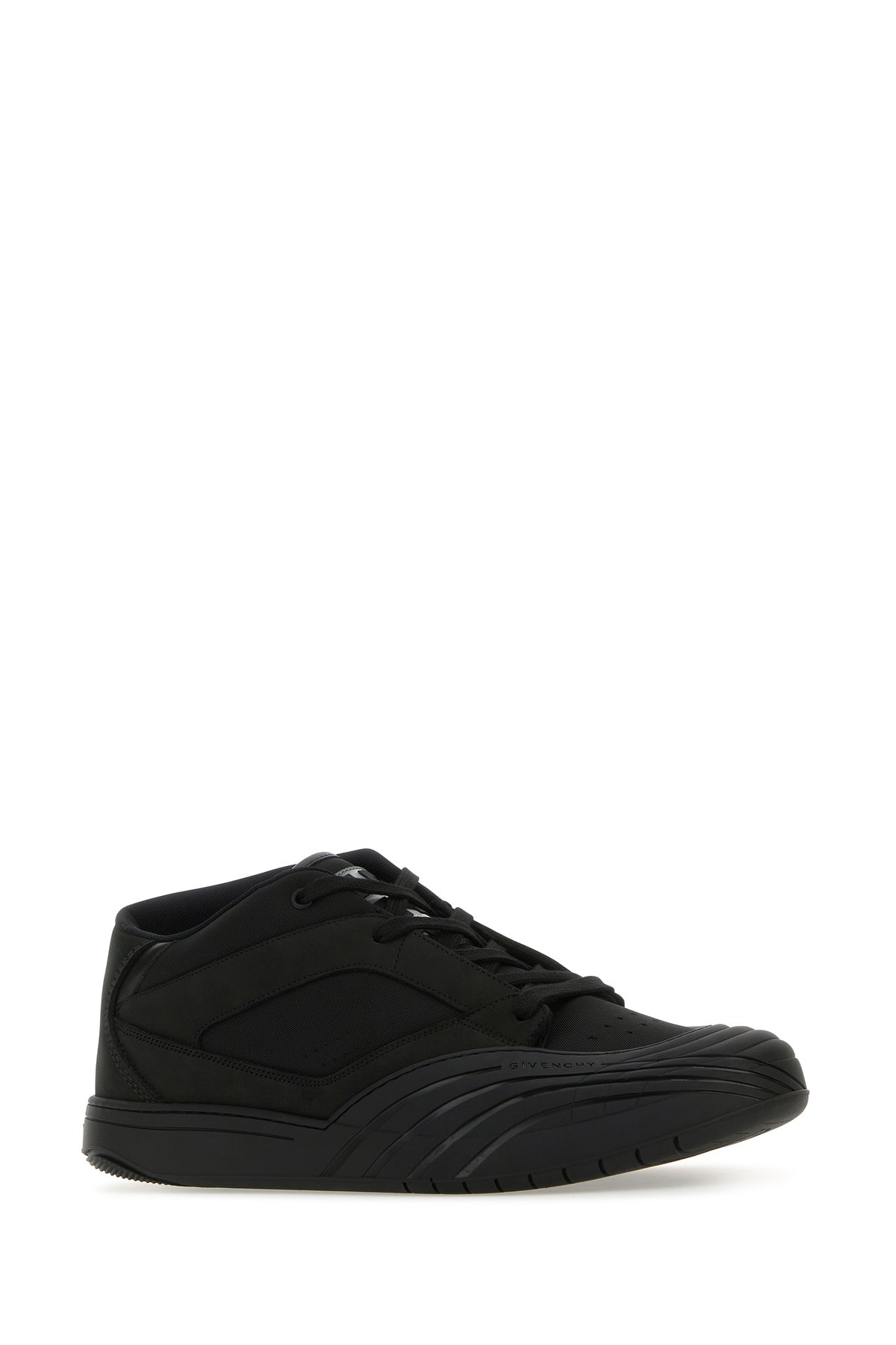 Givenchy Sneakers Skate nere in tessuto e pelle, view 2