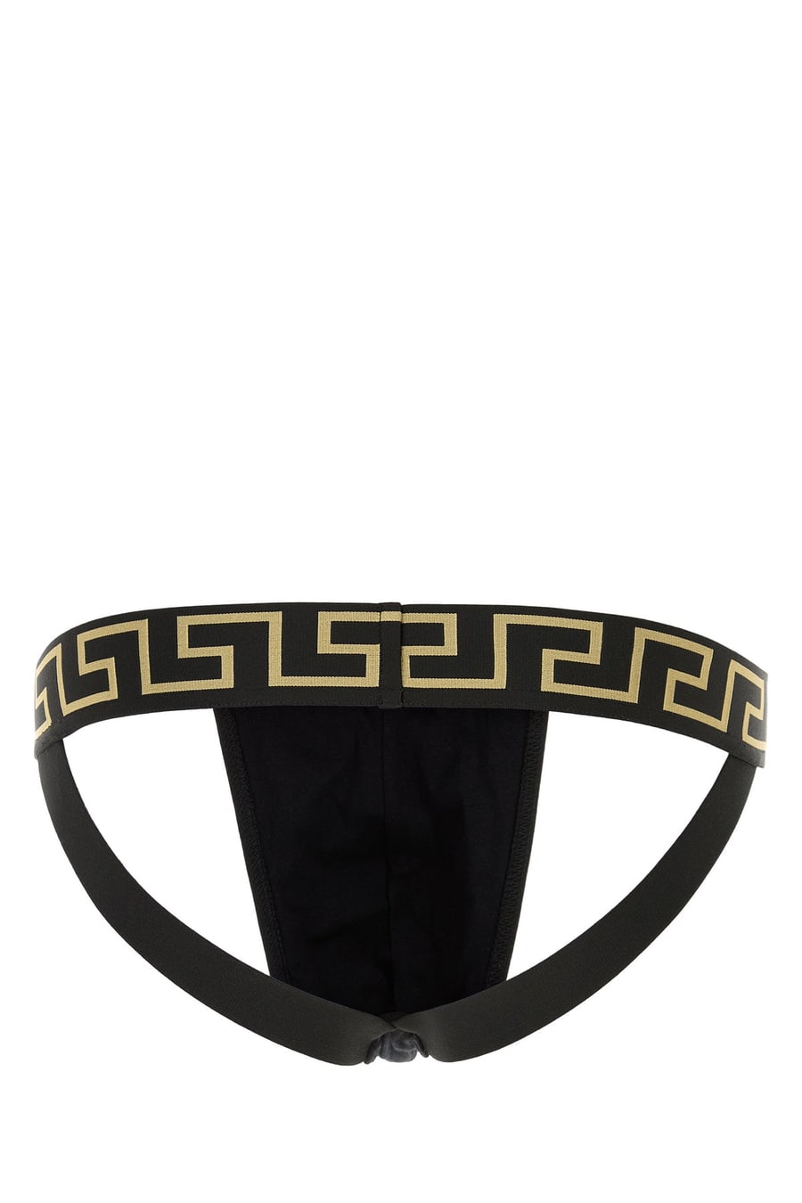 Versace Slip in cotone stretch nero, view 2