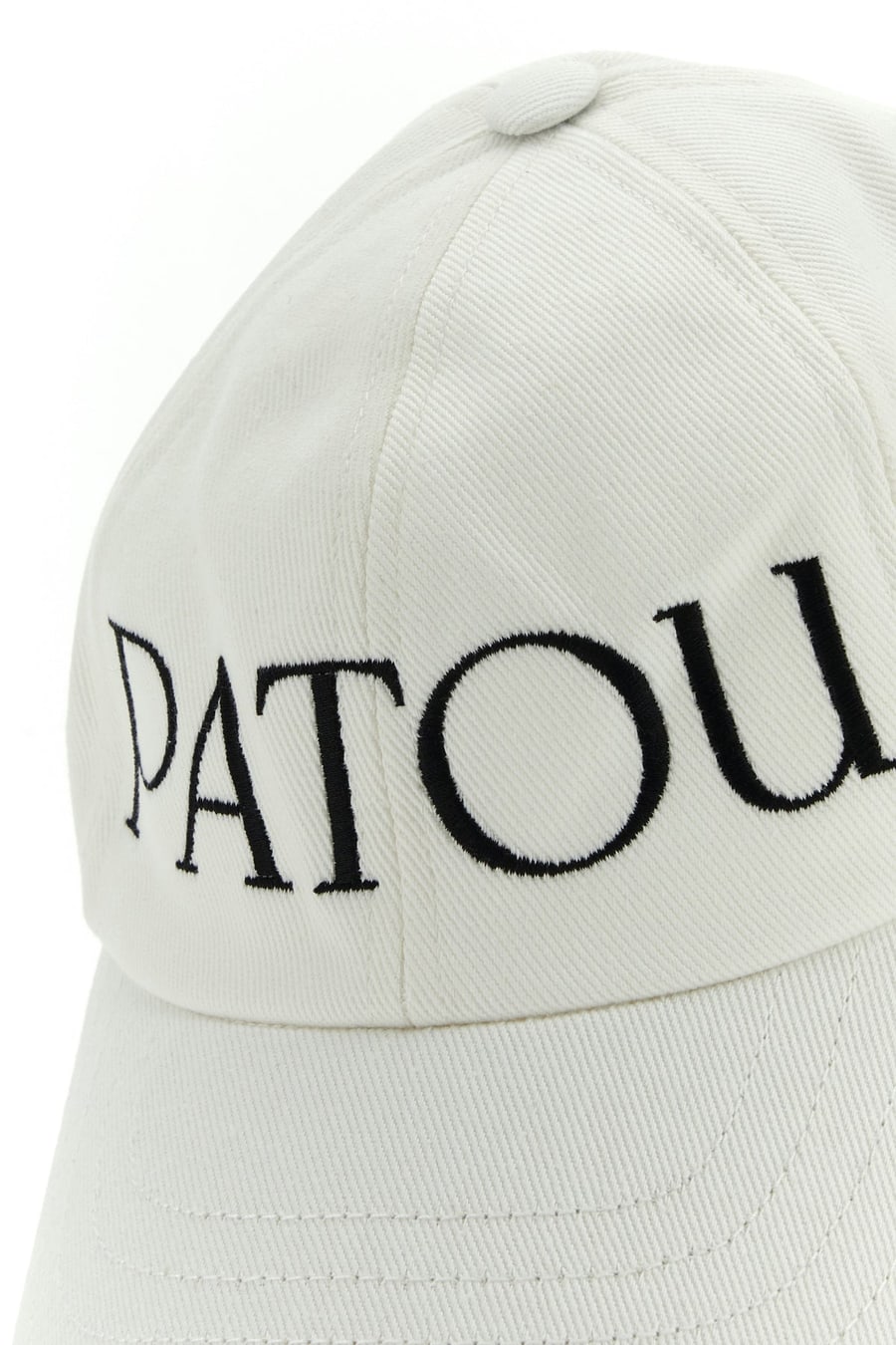 PATOU Cappello da baseball in cotone bianco, view 4