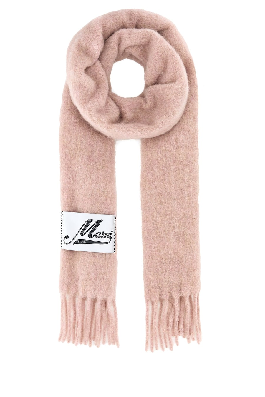 Marni Sciarpa in misto alpaca rosa
