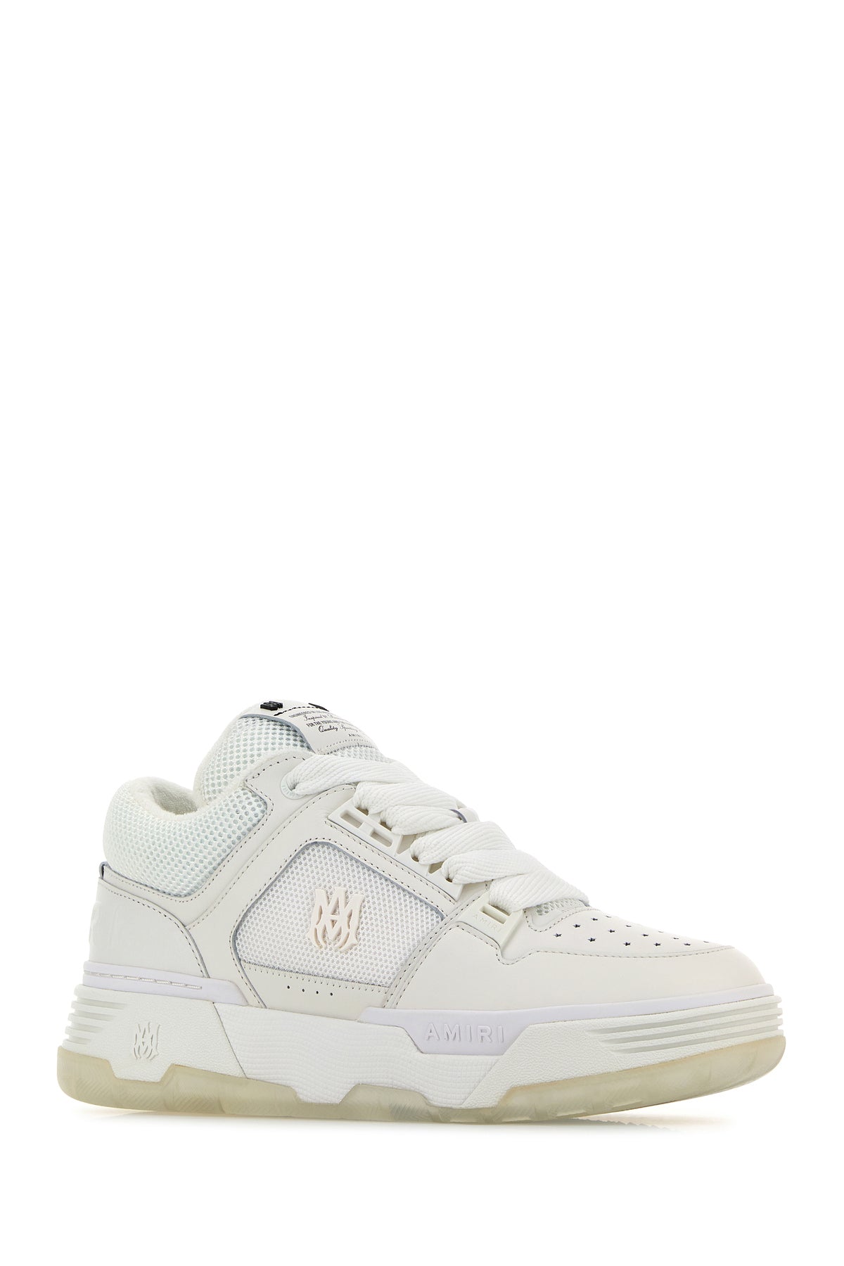 Amiri Sneakers MA-1 bianche in pelle e tessuto, view 2