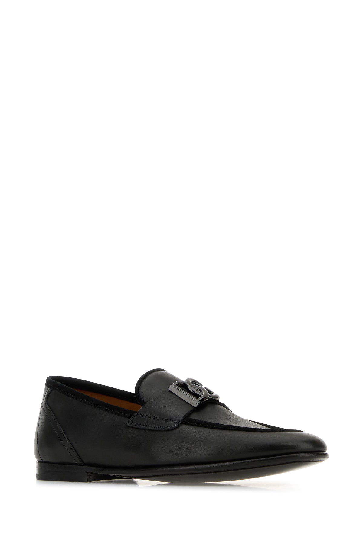 Dolce & Gabbana Mocassini Erice in pelle nera, view 2