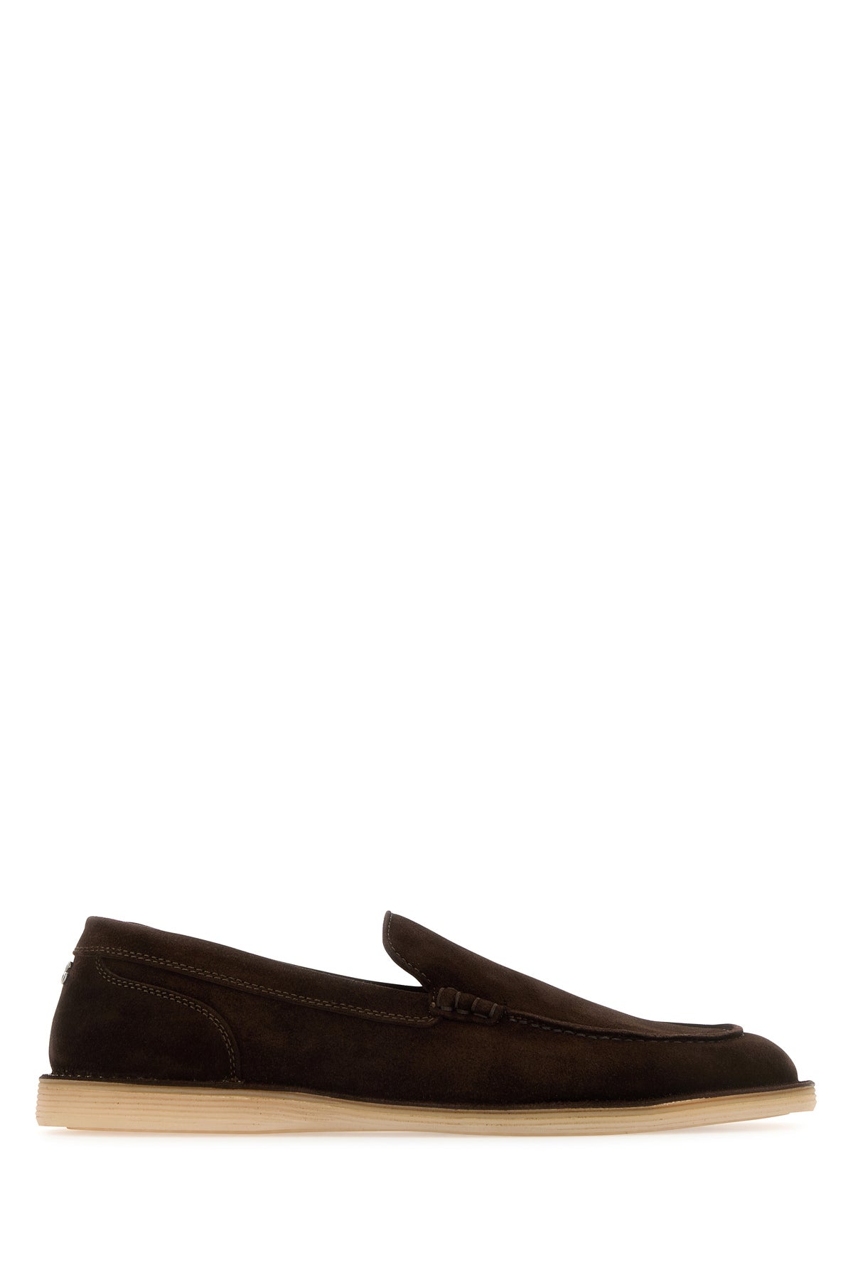 Dolce & Gabbana Mocassini New Florio in pelle scamosciata cioccolato