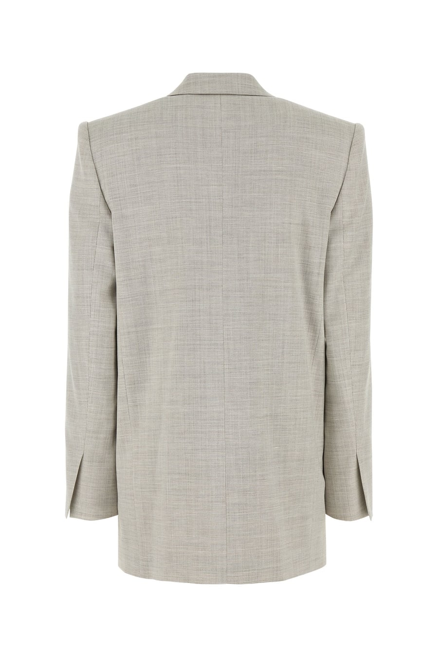 PHILOSOPHY DI LORENZO SERAFINI Giacca in misto lana stretch grigio chiaro melangè, view 2