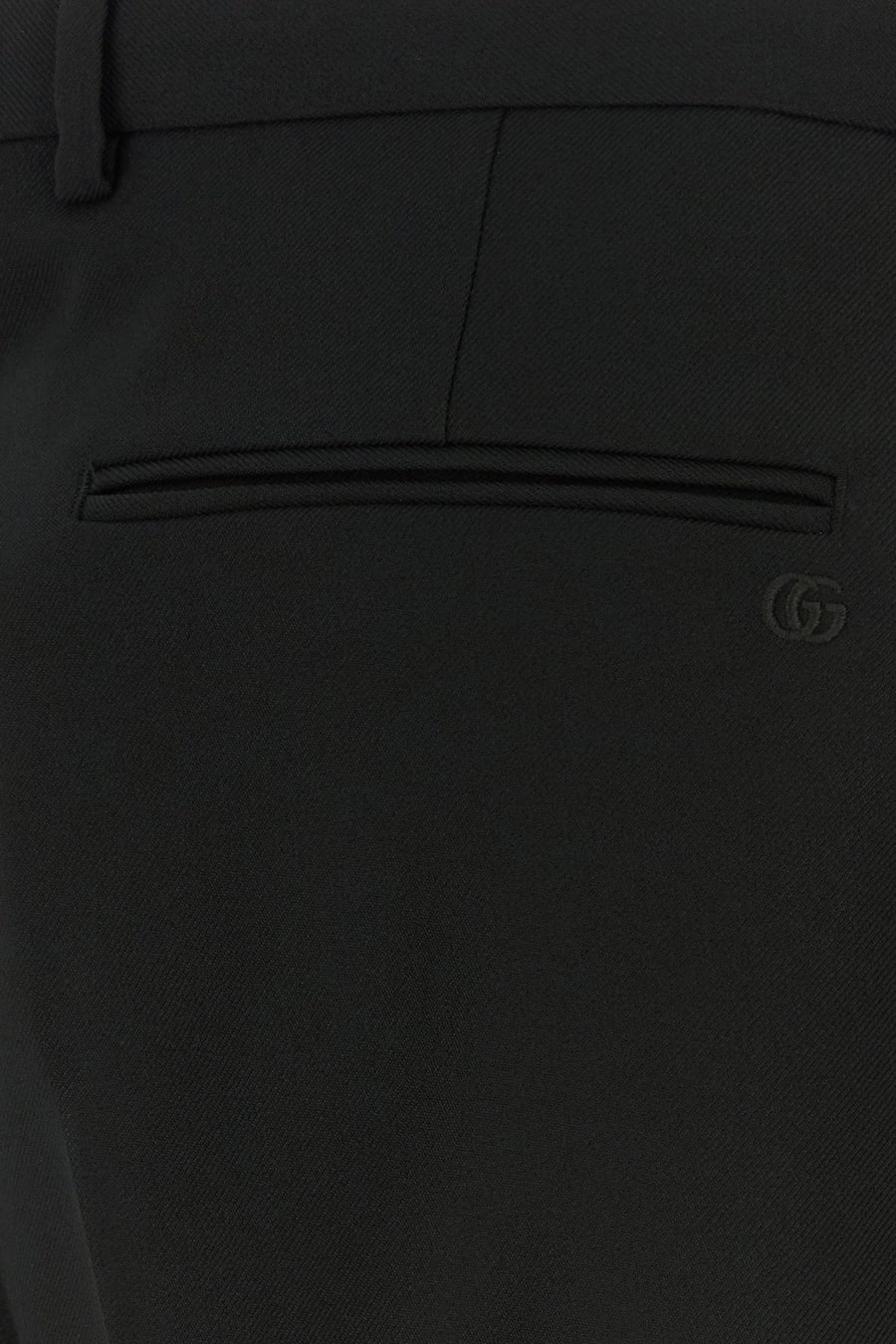 Gucci Pantalone in twill nero, view 3
