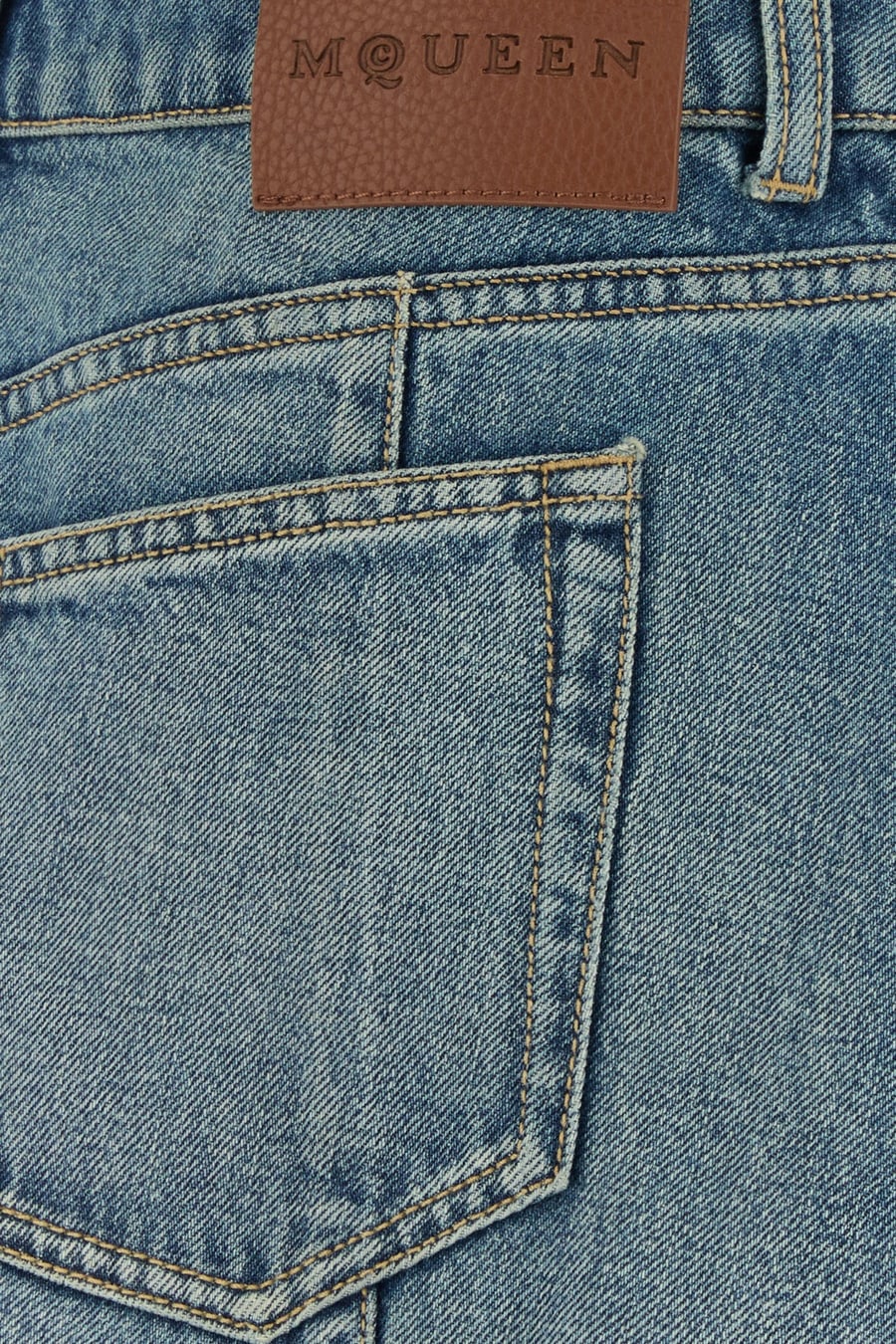 Alexander McQueen Minigonna in denim, view 5