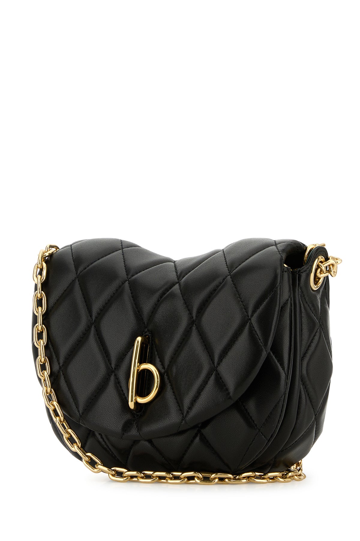 Burberry Borsa a spalla Rocking Horse in pelle nera, view 2