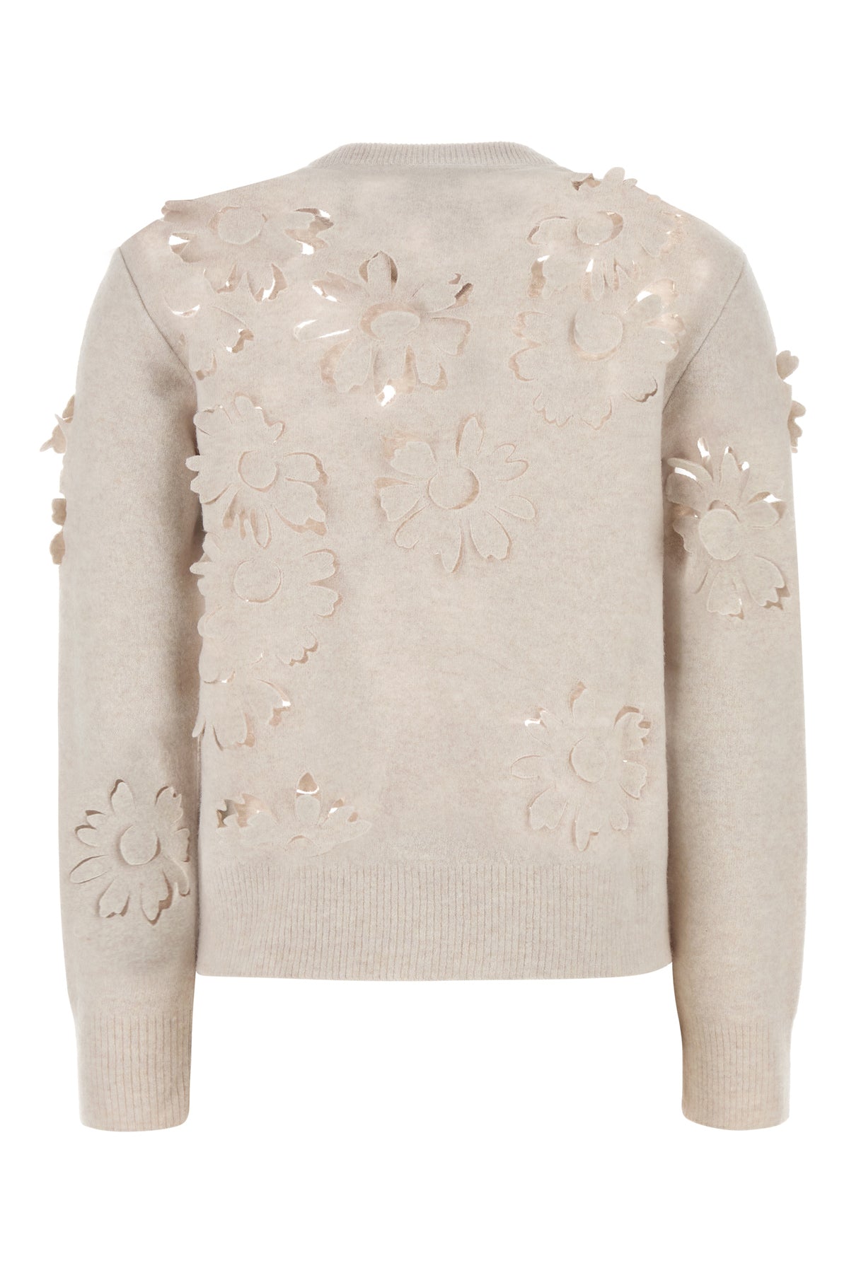 Burberry Maglione in lana sabbia, view 2