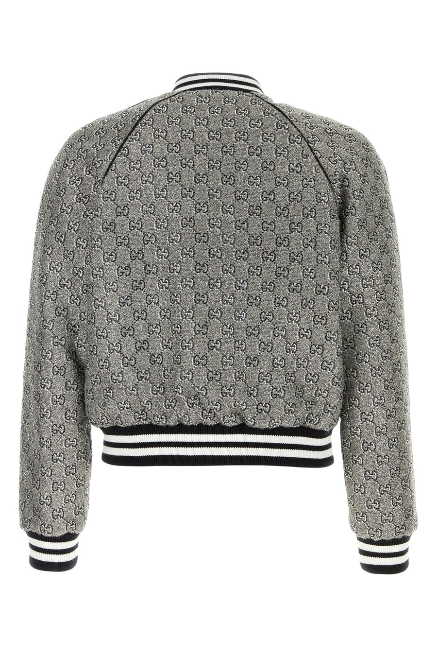 Gucci Bomber in tweed decorato, view 2