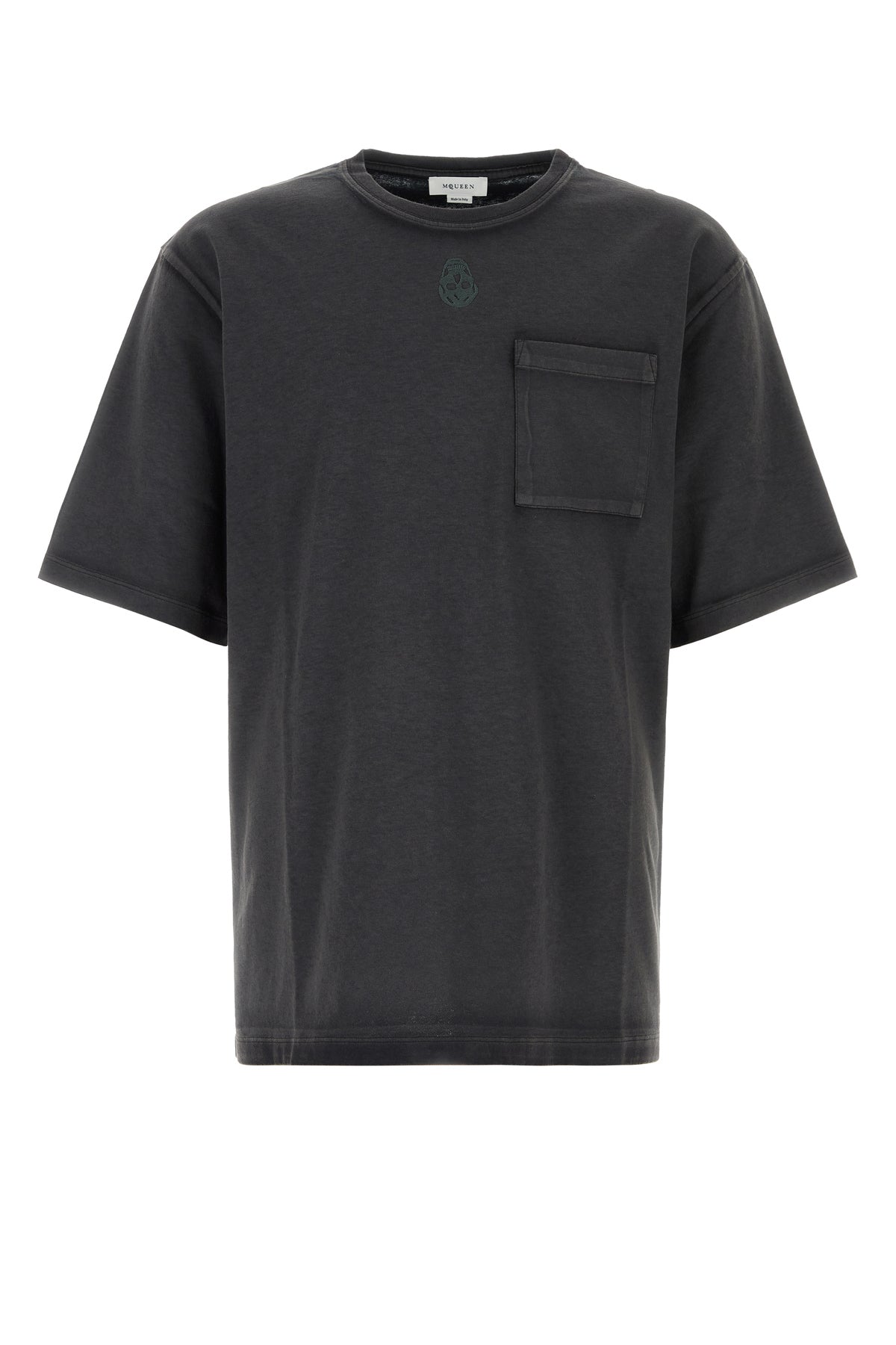 Alexander McQueen T-shirt in cotone bicolor