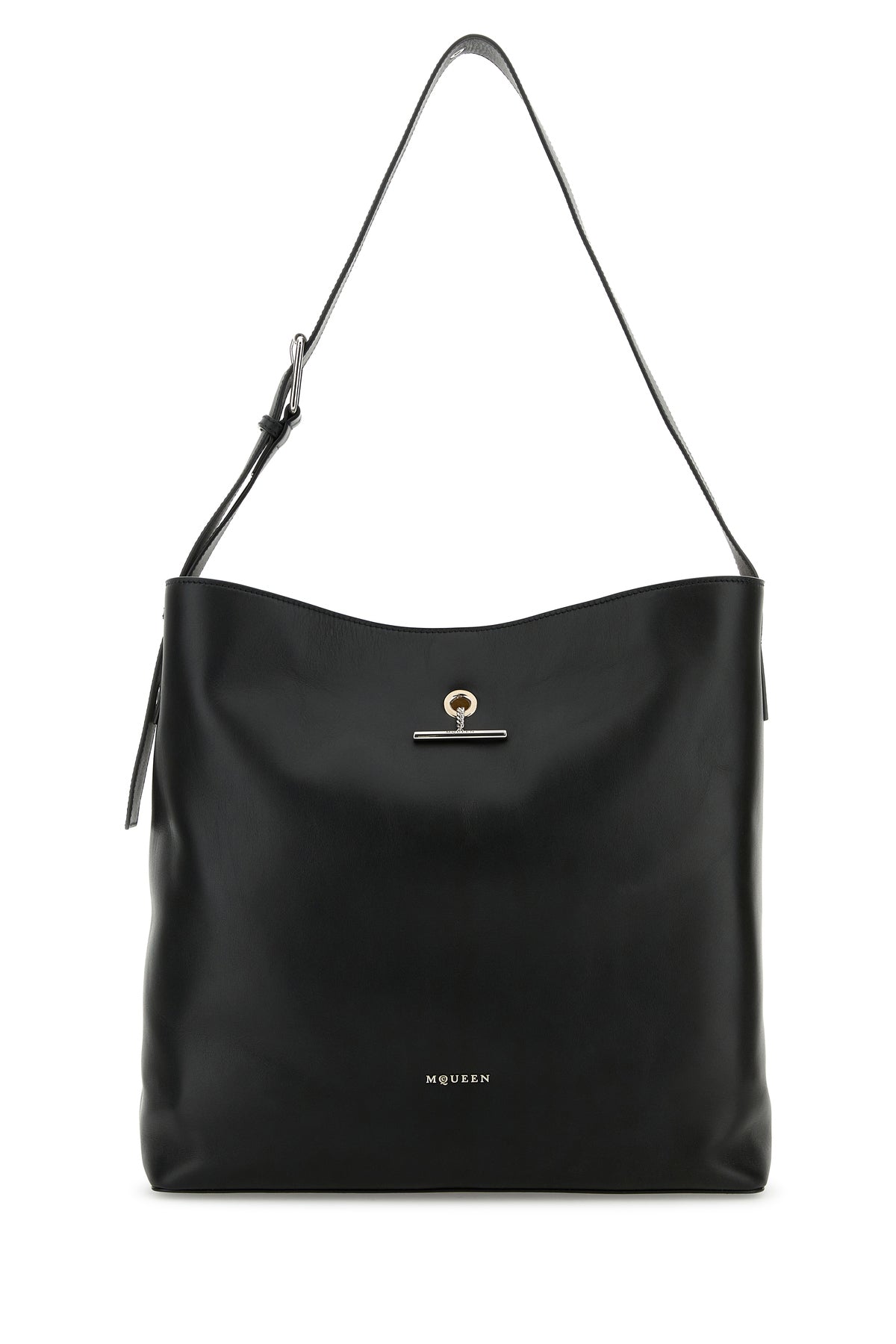 Alexander McQueen Borsa shopping Pendant in pelle nera