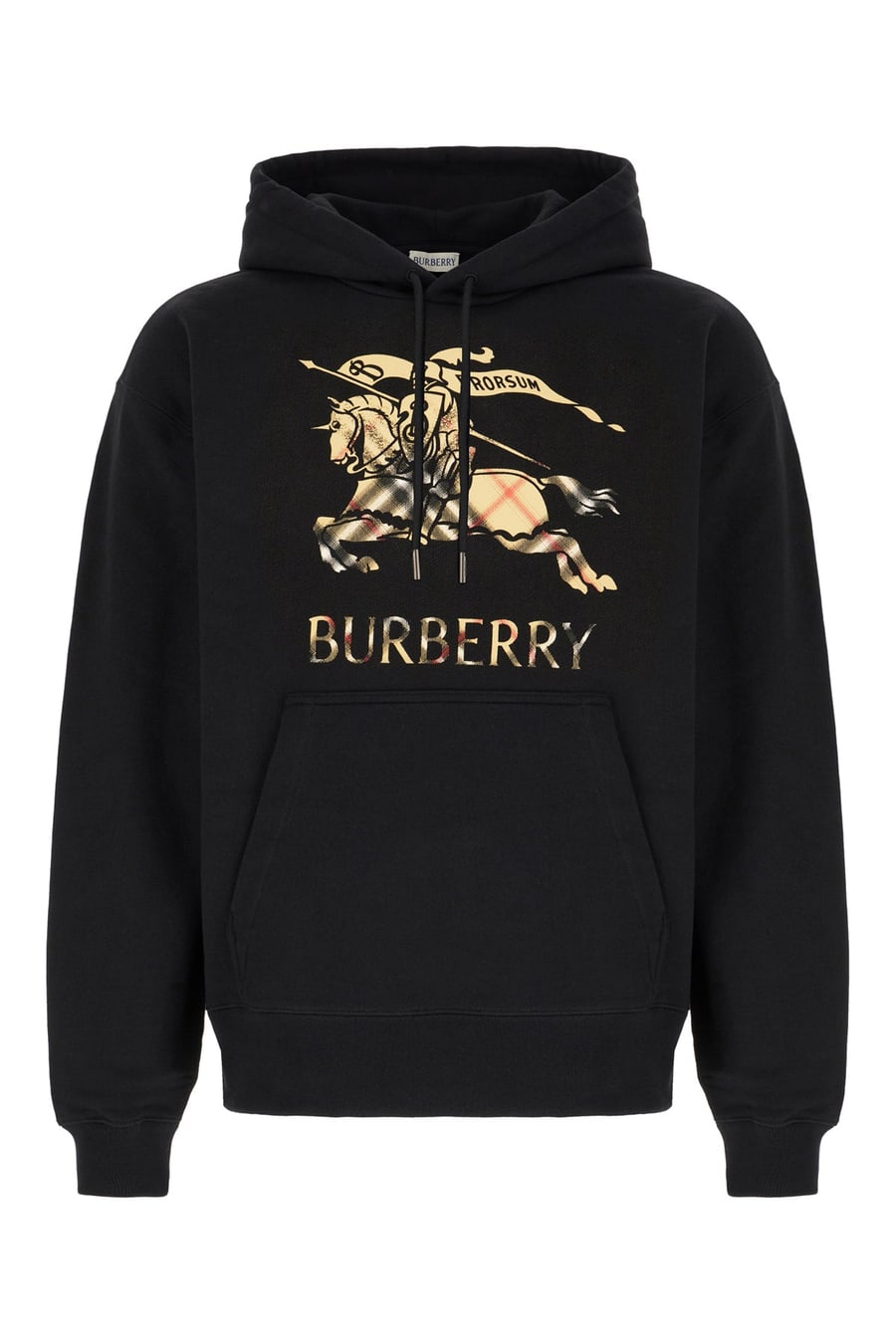 Burberry Felpa in cotone nero
