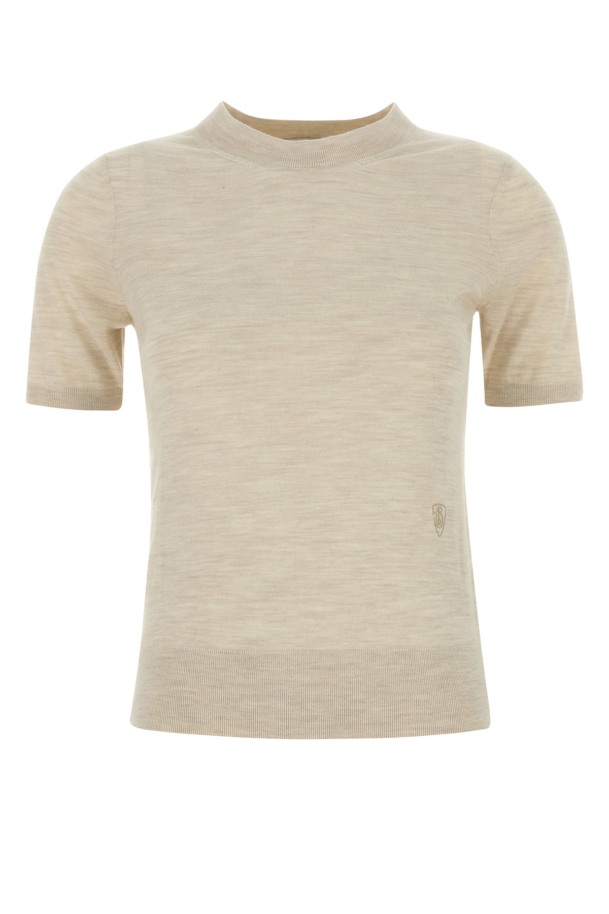 Burberry T-shirt in lana sabbia
