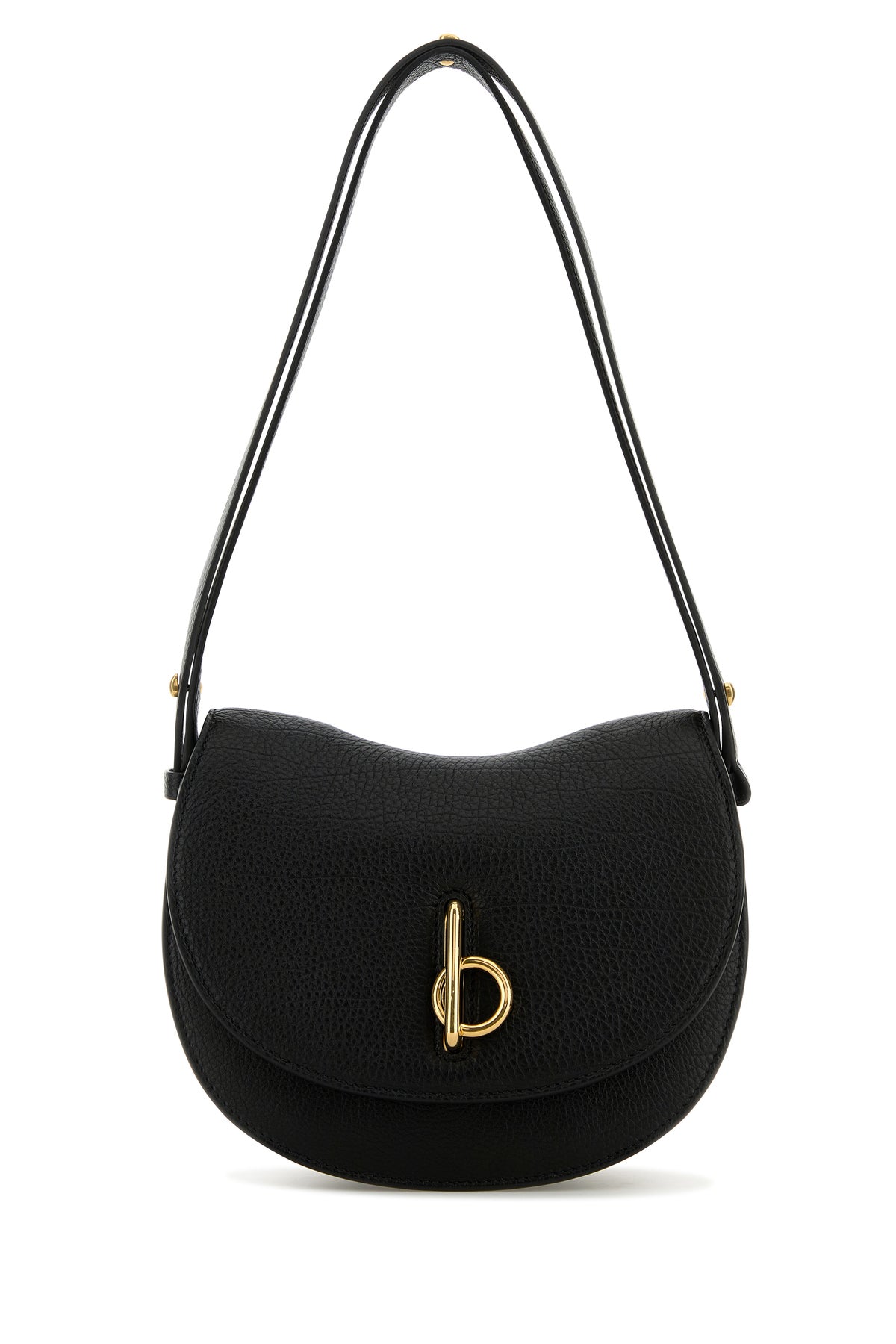 Burberry Borsa a spalla Rocking Horse piccola in pelle nera