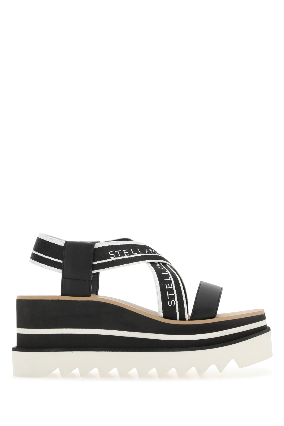 Stella McCartney Sandali Sneak Elyse in tessuto bicolor