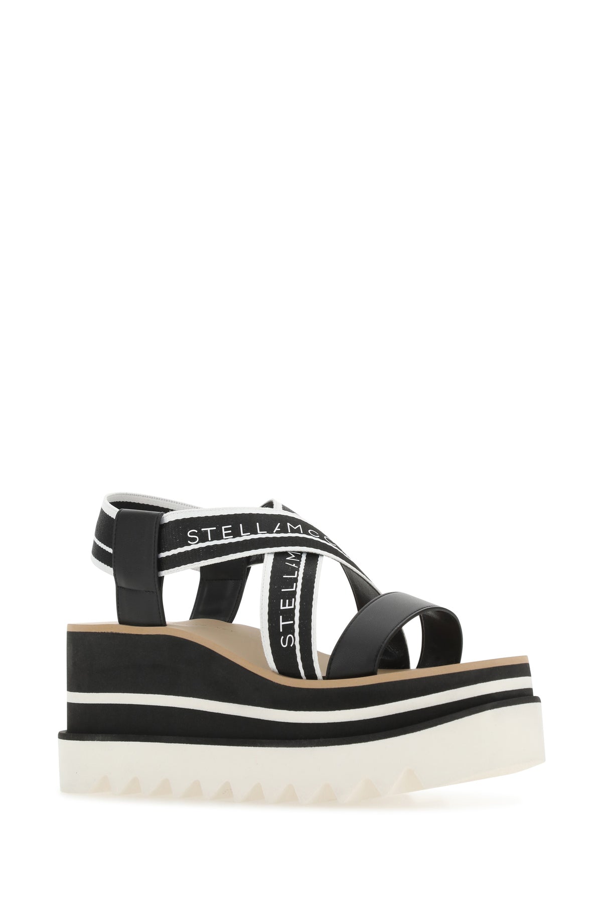 Stella McCartney Sandali Sneak Elyse in tessuto bicolor, view 2