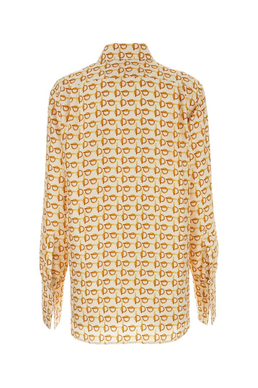 Burberry Camicia B in seta stampata, view 2
