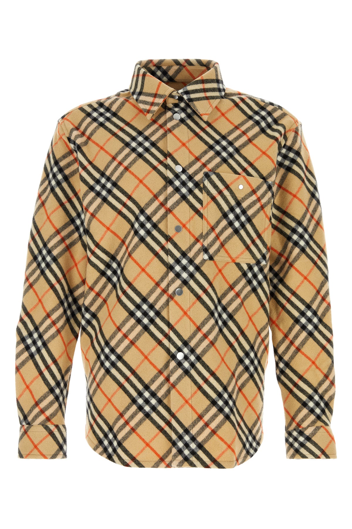 Burberry Camicia in flanella ricamata