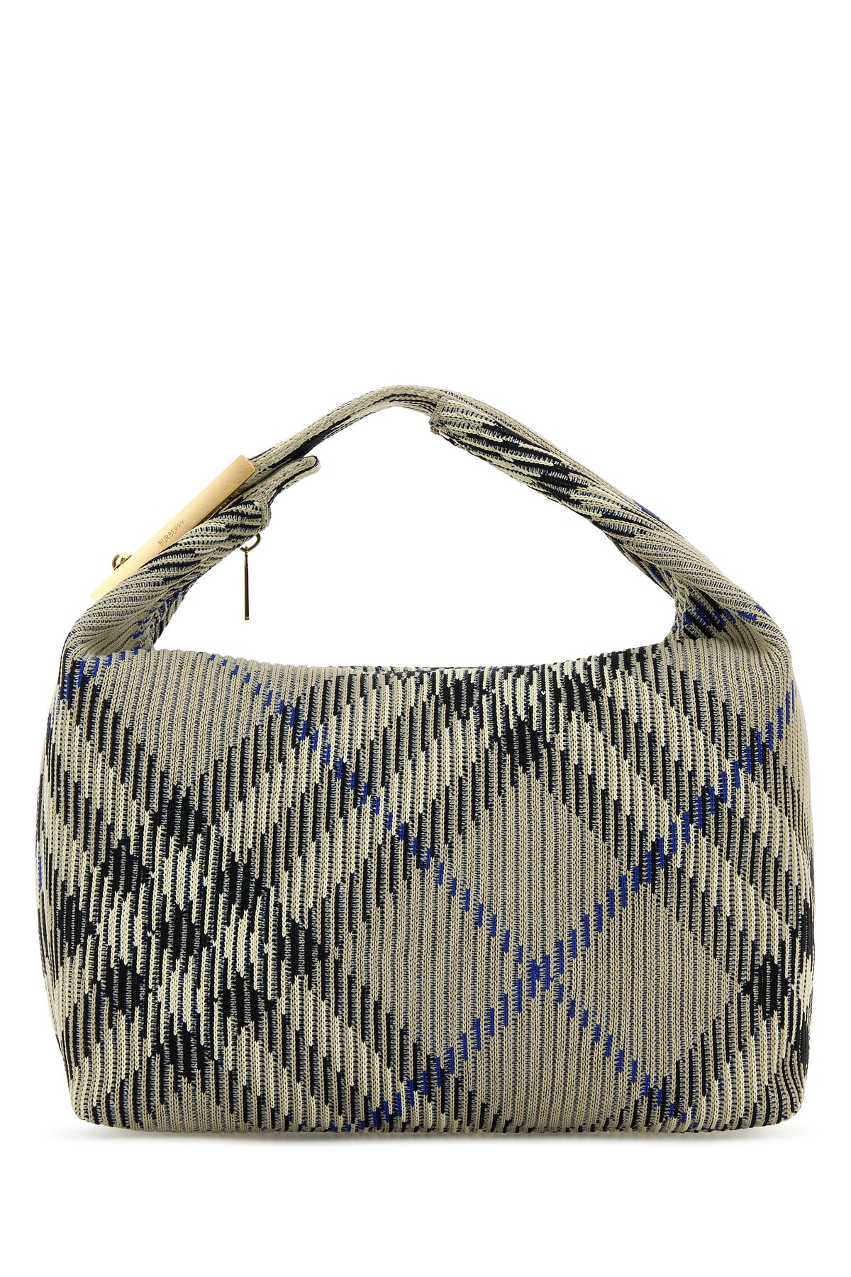 Burberry Borsa a mano Peg media in nylon ricamato