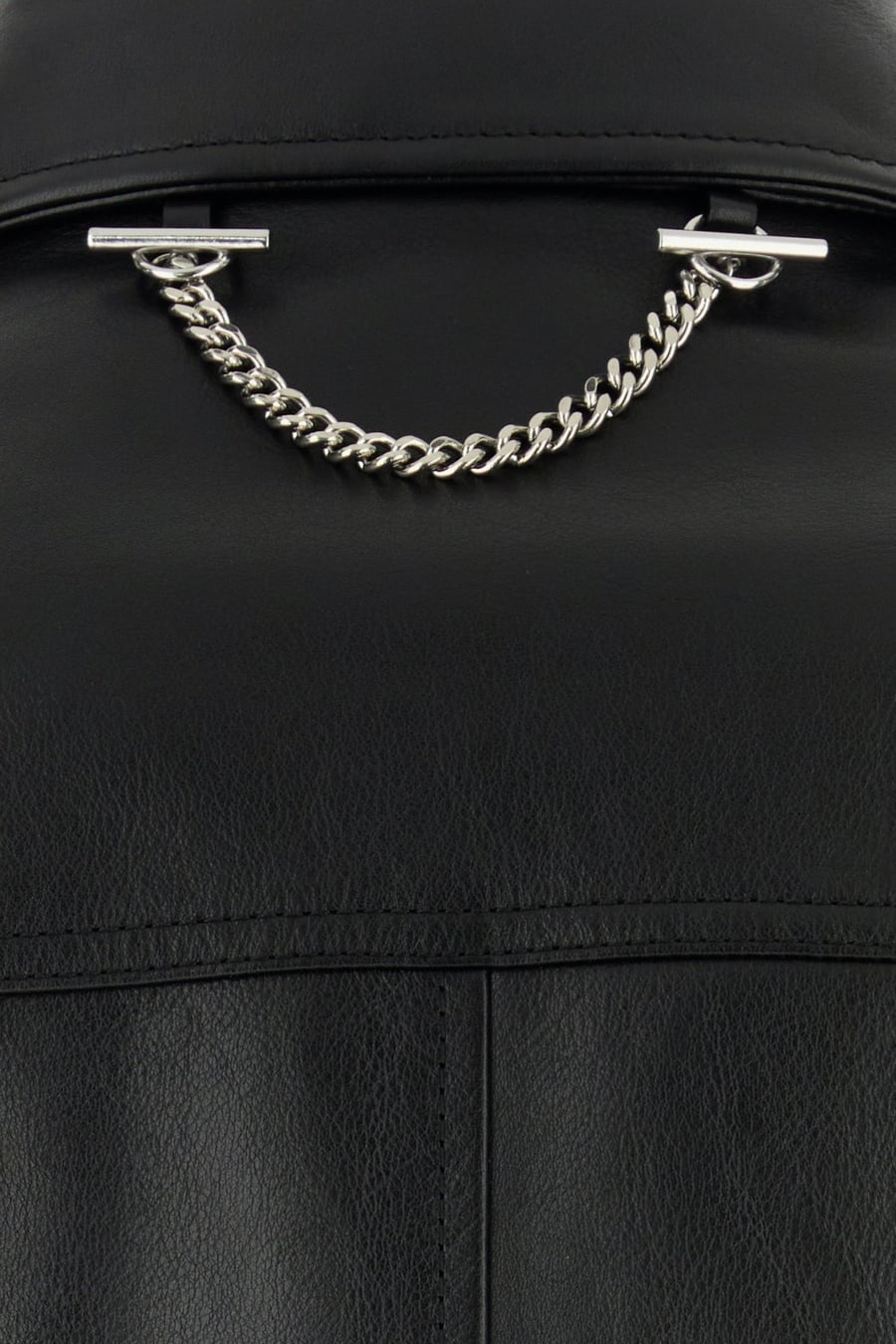 Alexander McQueen Giacca in pelle nera, view 5