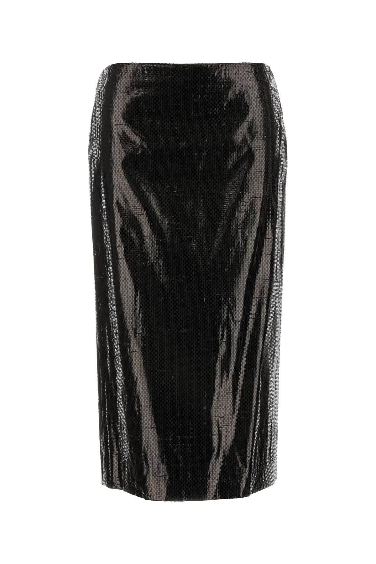 Alexander McQueen Gonna in tela nera
