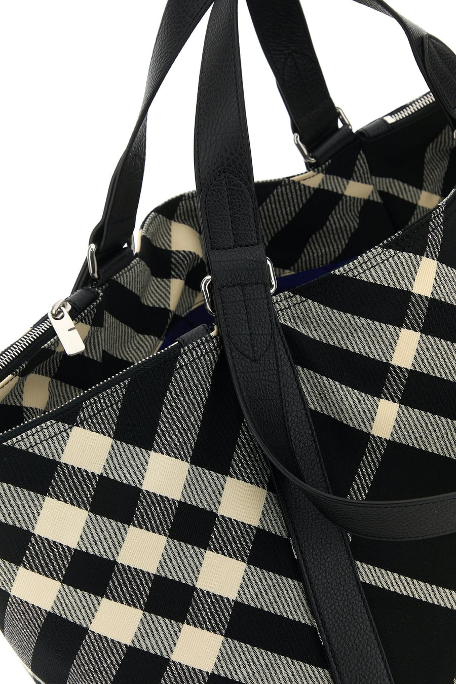 Burberry Borsa shopping Festival in tessuto ricamato, view 4