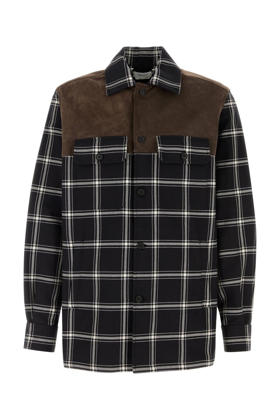 Alexander McQueen Camicia in cotone ricamata