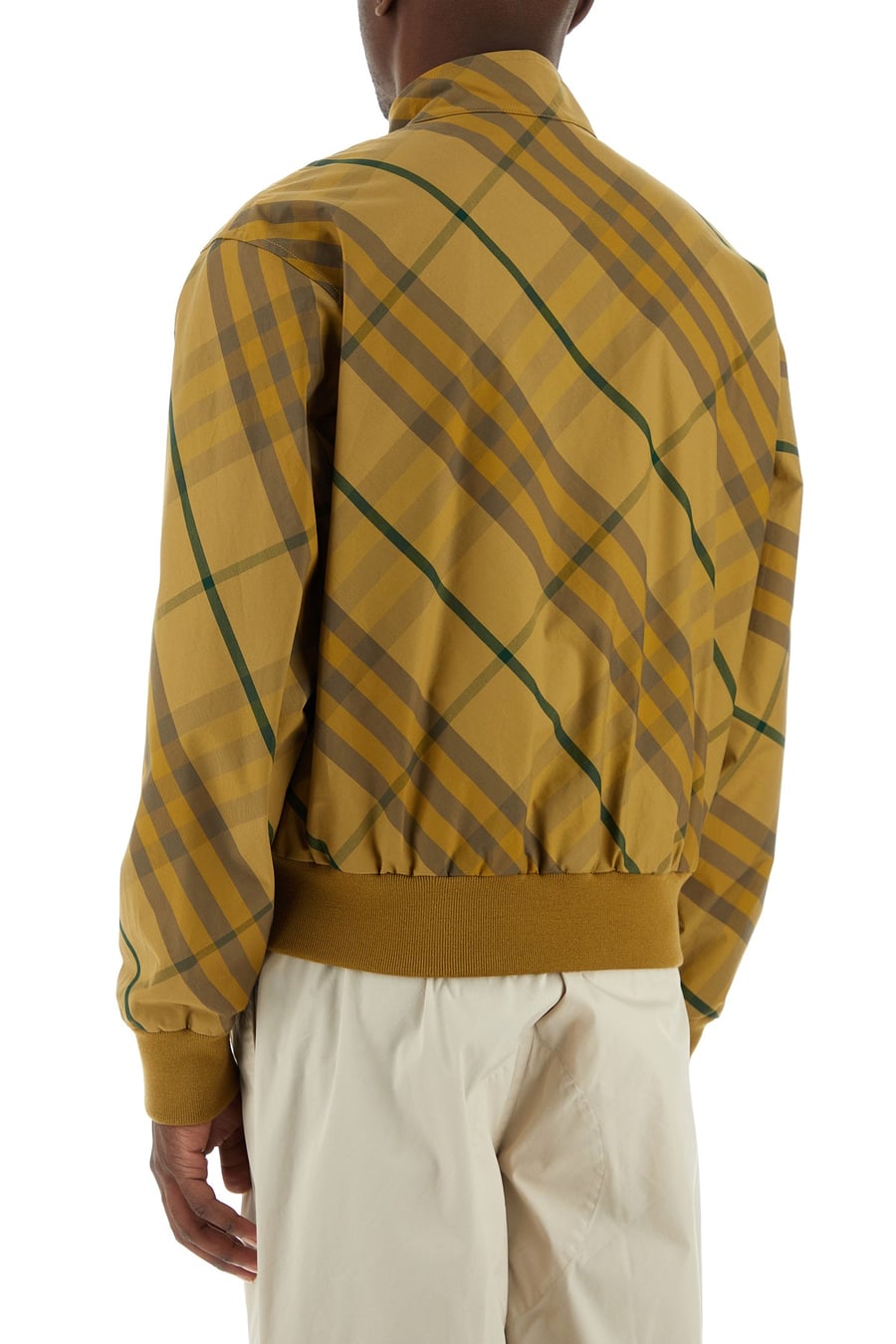 Burberry Bomber in cotone ricamato, view 4