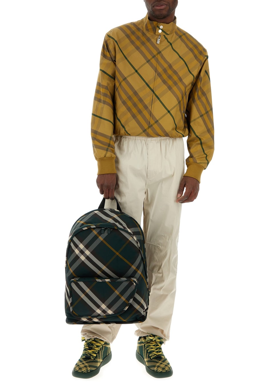 Burberry Bomber in cotone ricamato, view 6