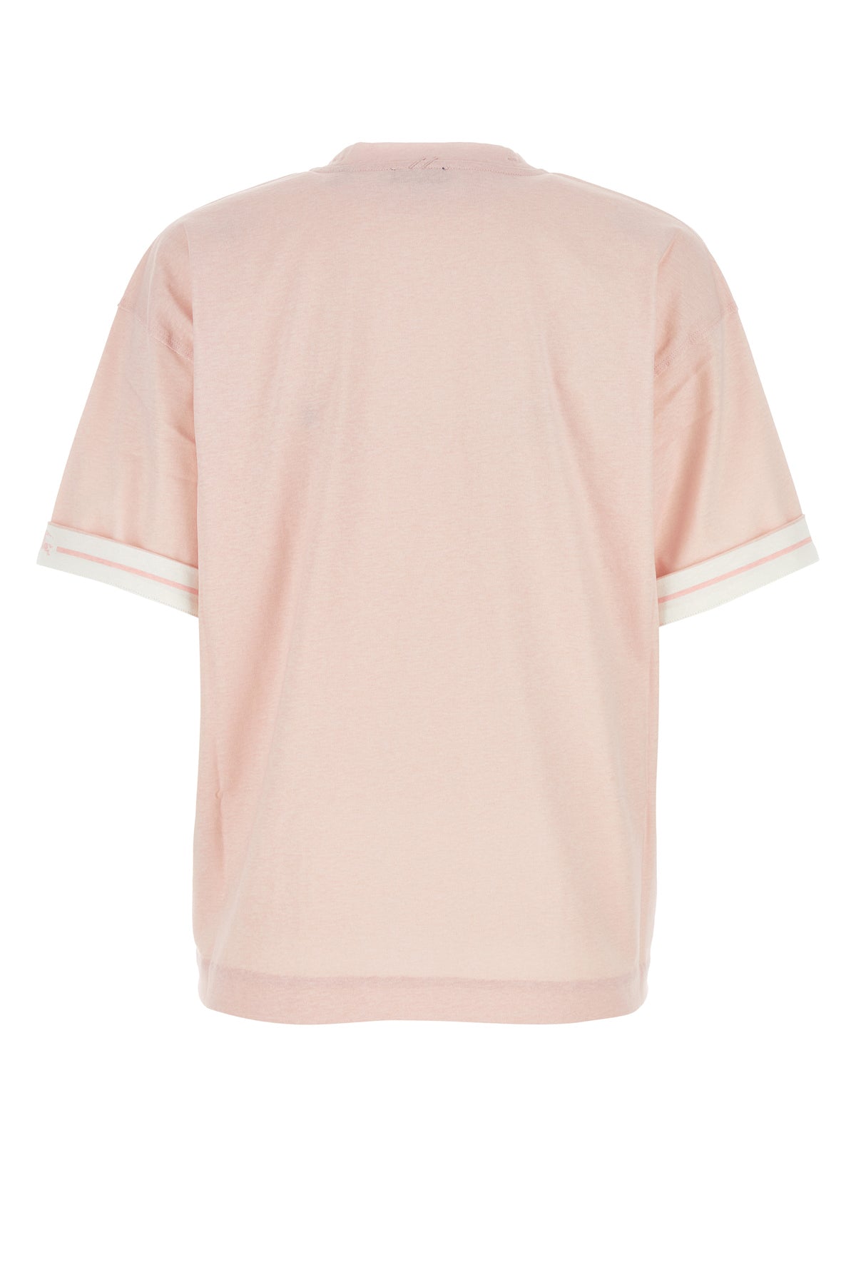 Burberry T-shirt oversize in cotone rosa, view 2