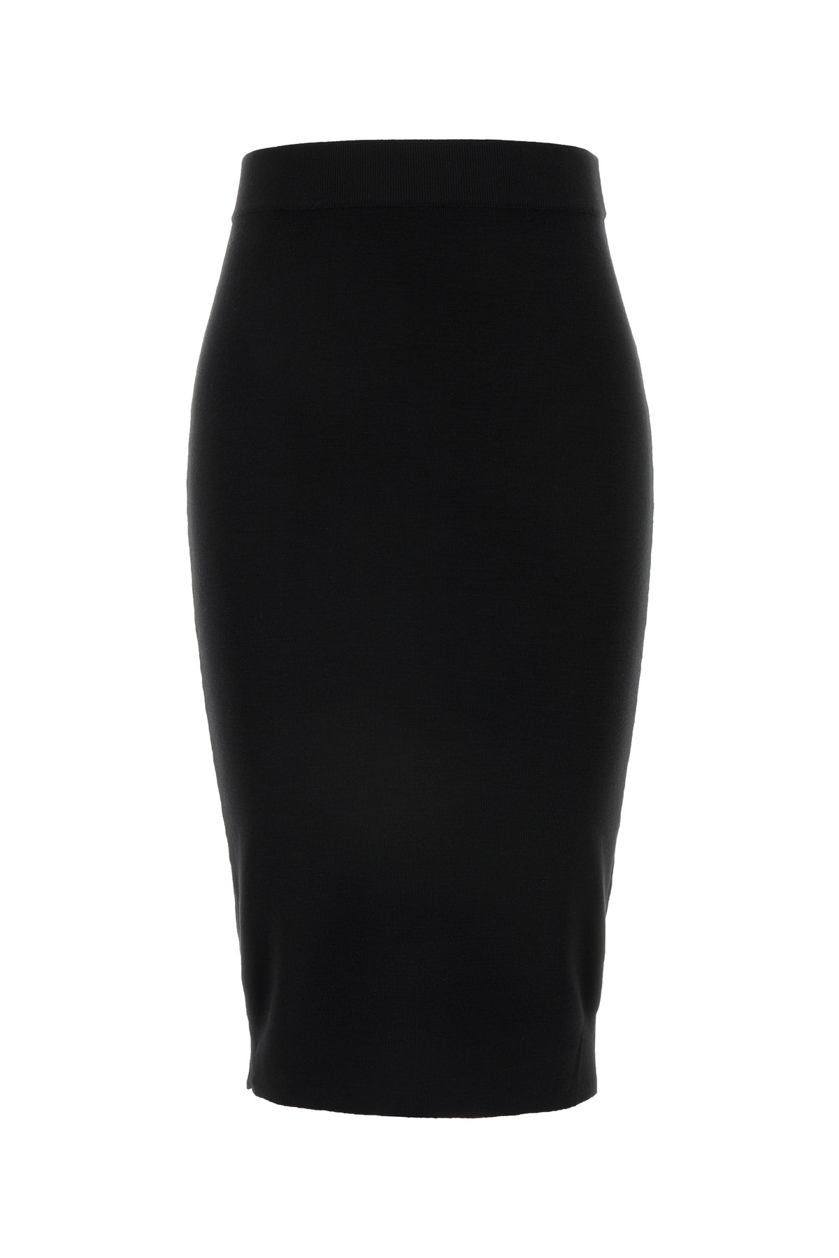 Saint Laurent Gonna in lana nera