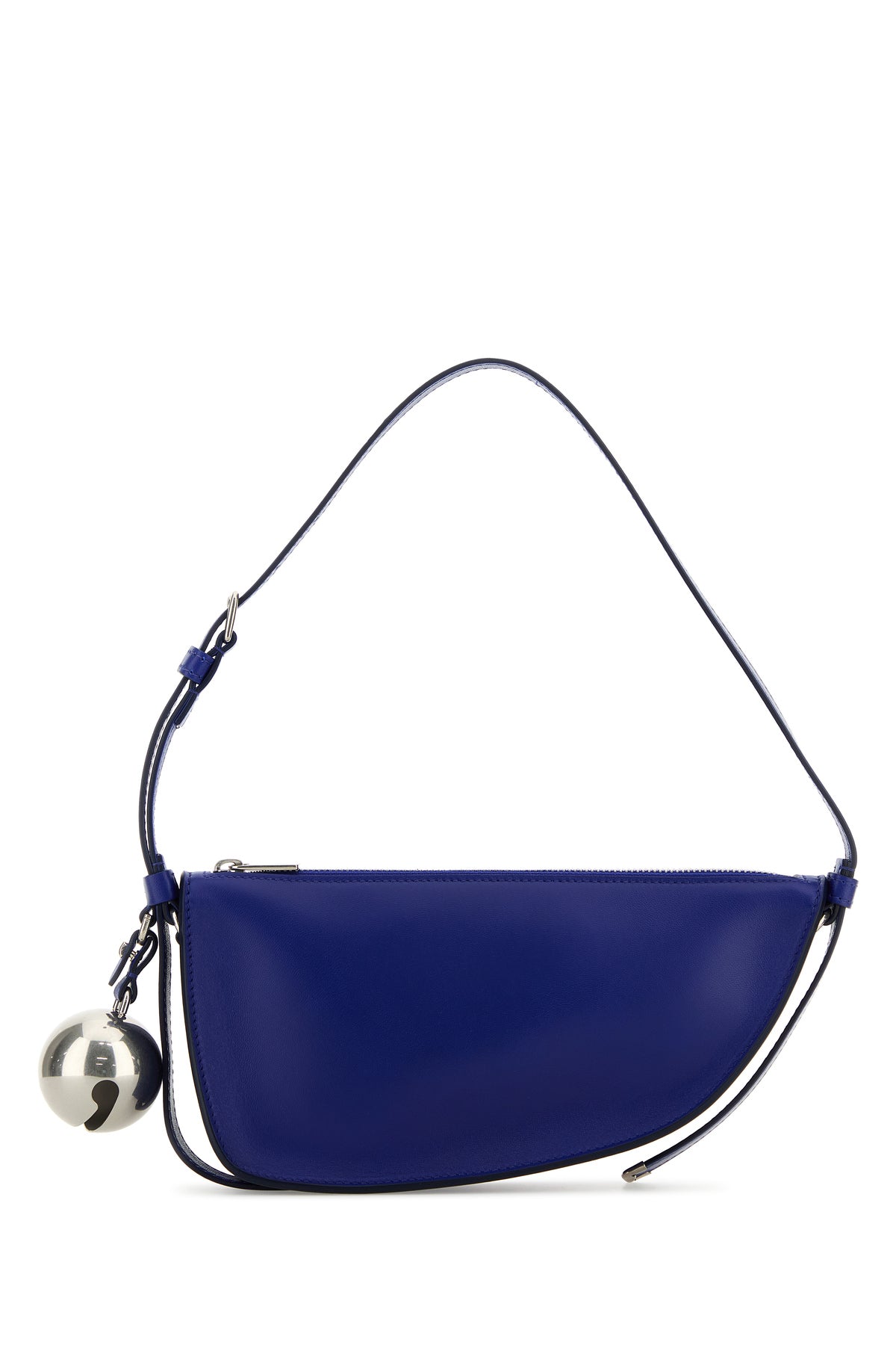Burberry Borsa a spalla Shield mini in pelle blu