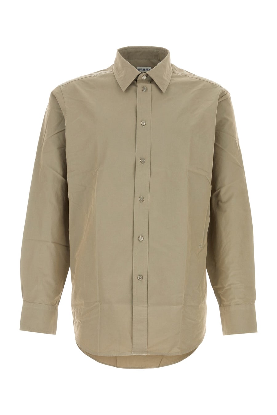 Burberry Camicia in popeline kaki