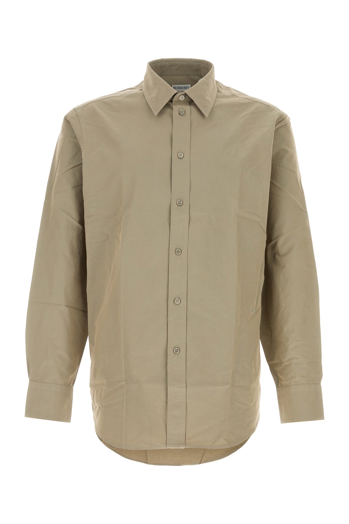 Burberry Camicia in popeline kaki