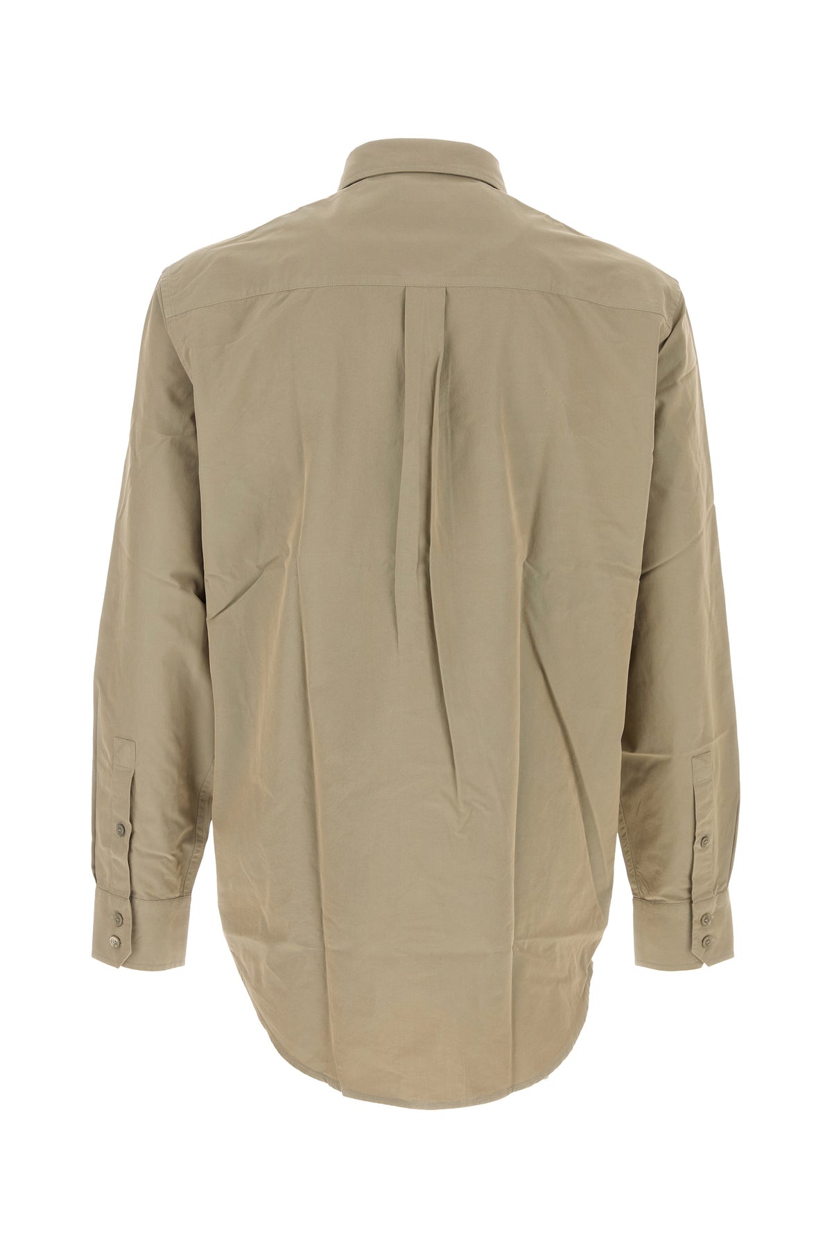 Burberry Camicia in popeline kaki, view 2