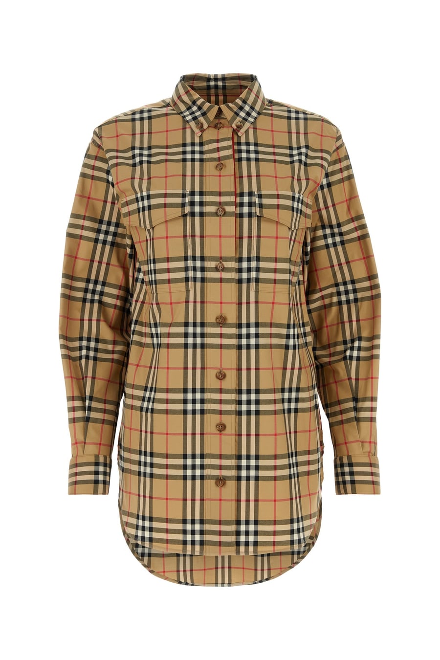 Burberry Camicia in cotone stretch ricamato