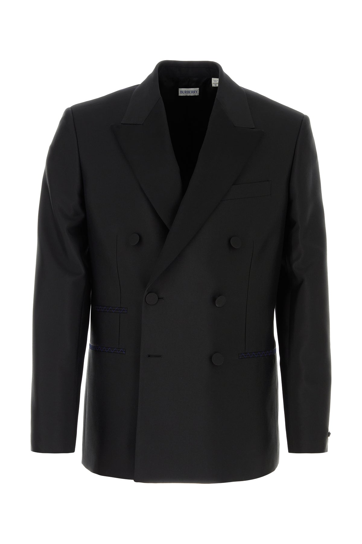 Burberry Giacca in misto lana nera