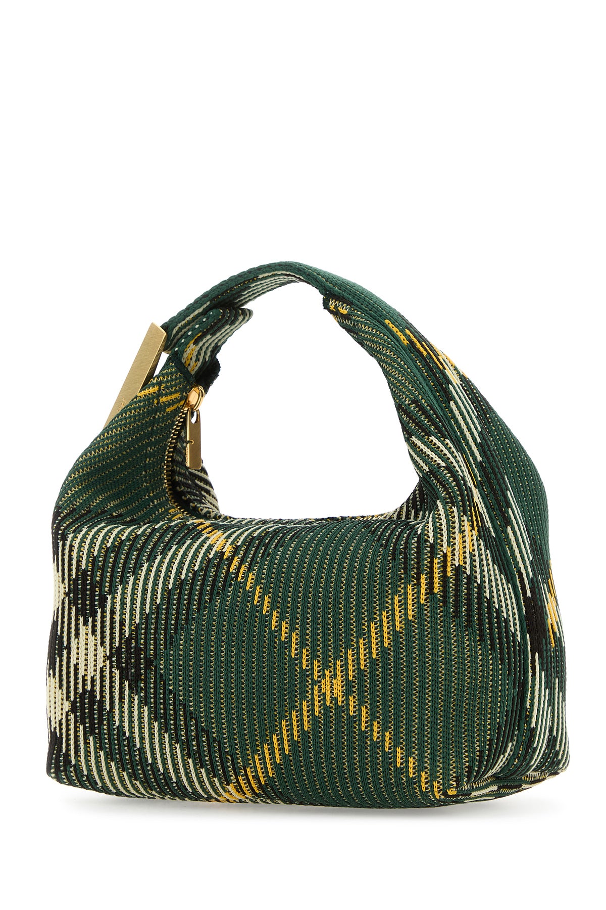 Burberry Borsa a mano Peg mini in nylon ricamato, view 2