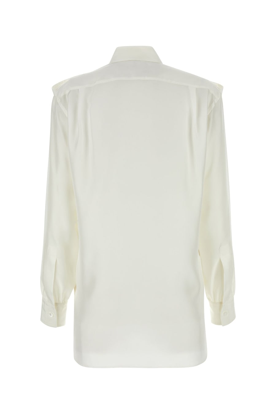 Burberry Camicia in seta bianca, view 2