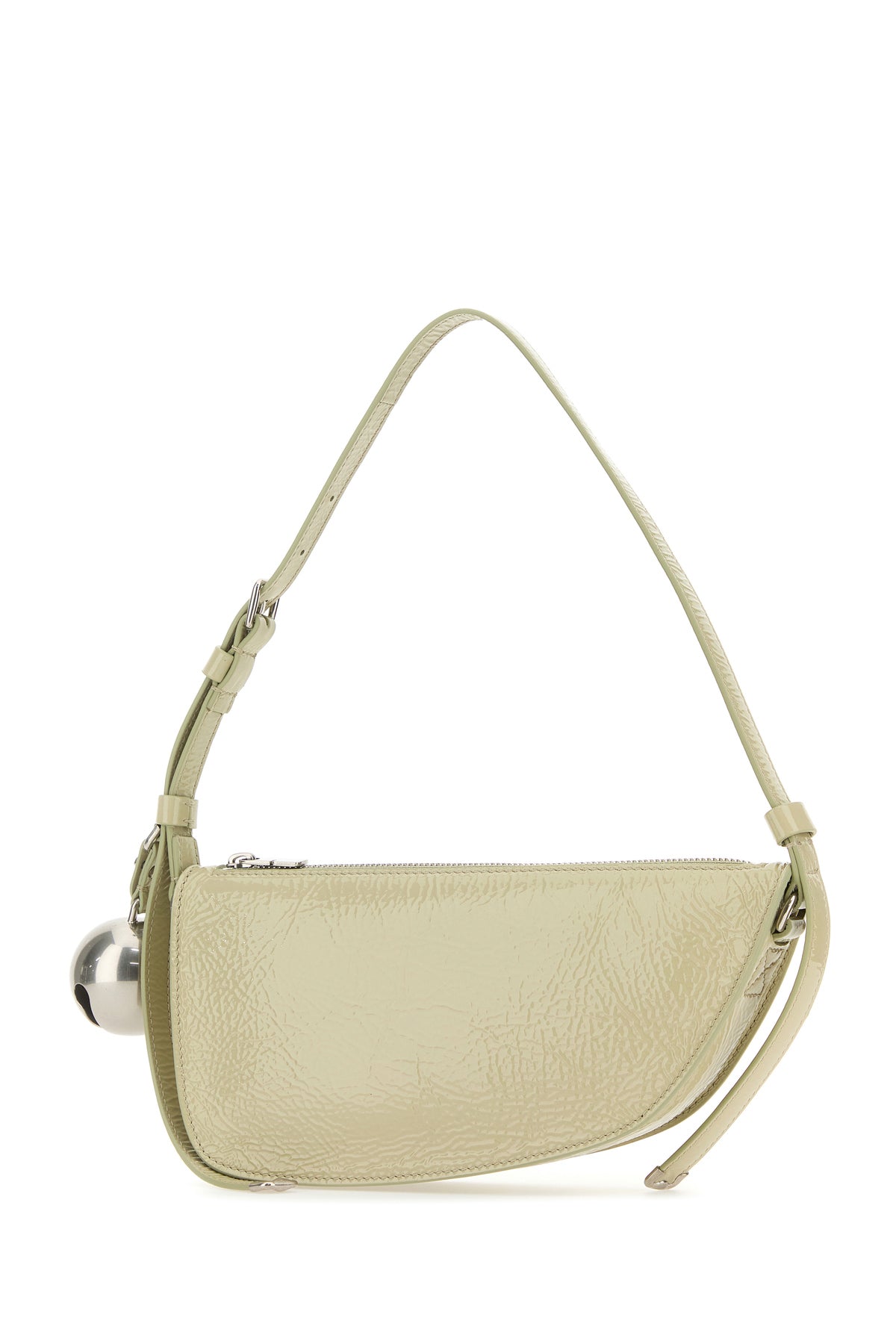 Burberry Borsa a spalla Knight piccola in pelle verde pastello, view 2