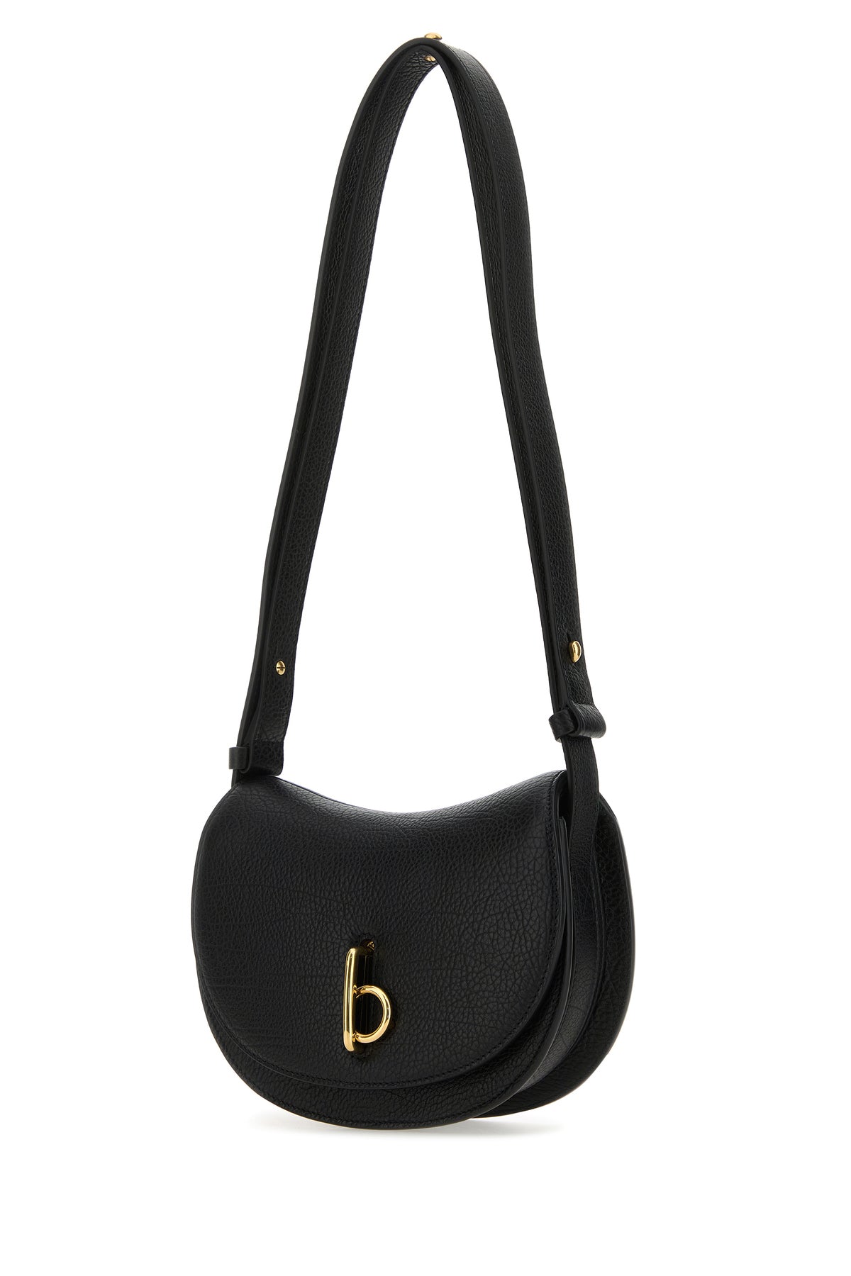 Burberry Borsa a spalla Rocking Horse mini in pelle nera, view 2