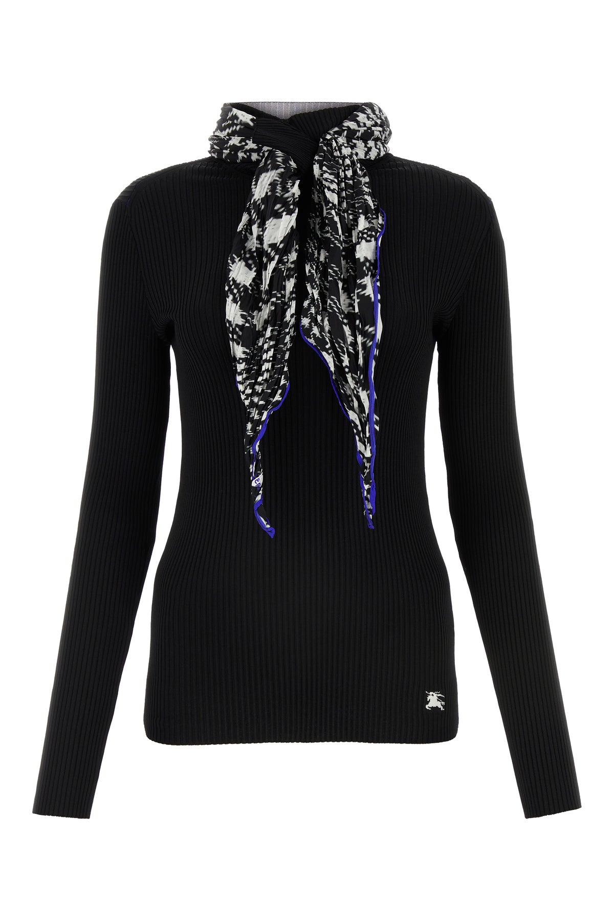Burberry Maglione in misto viscosa nera