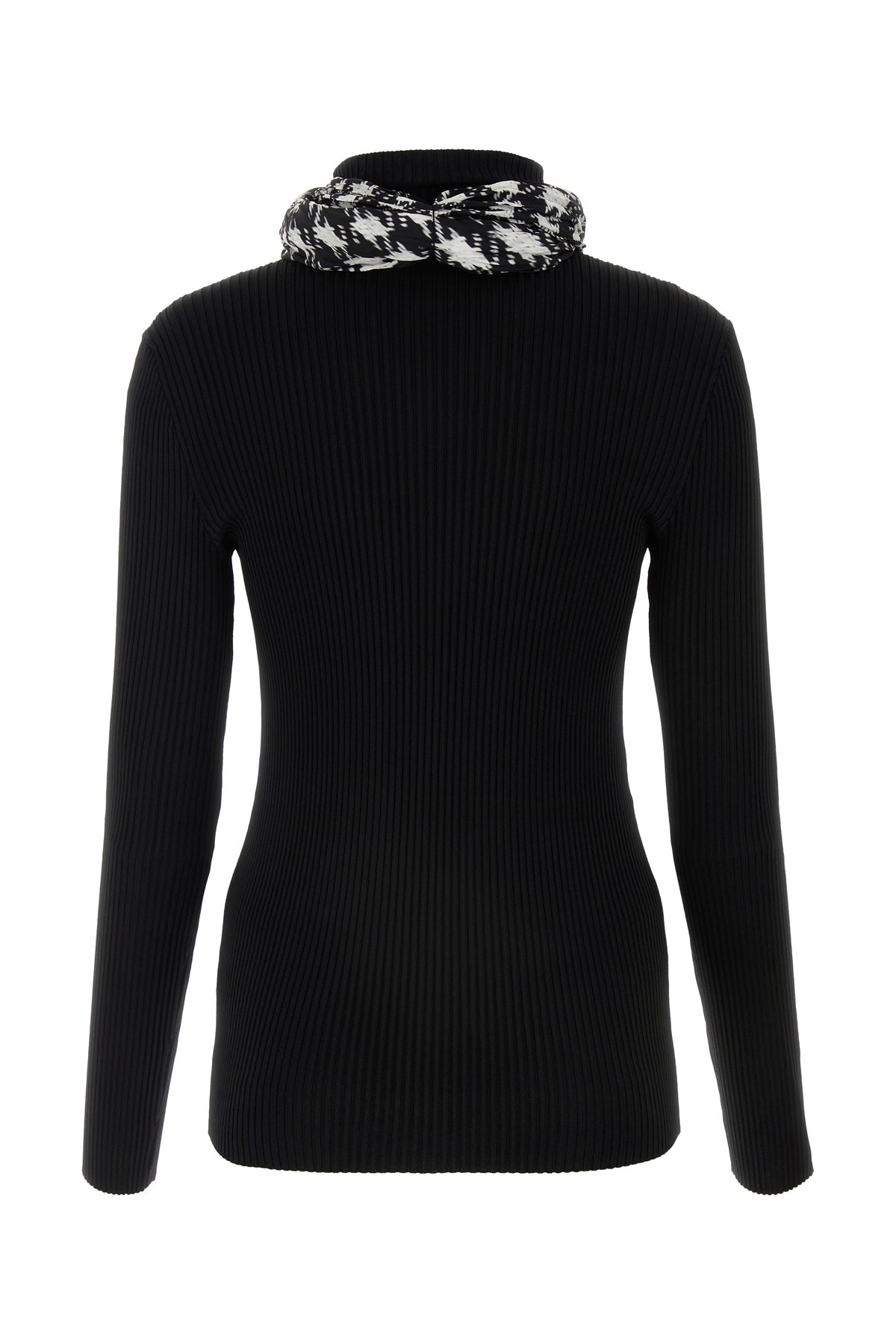 Burberry Maglione in misto viscosa nera, view 2