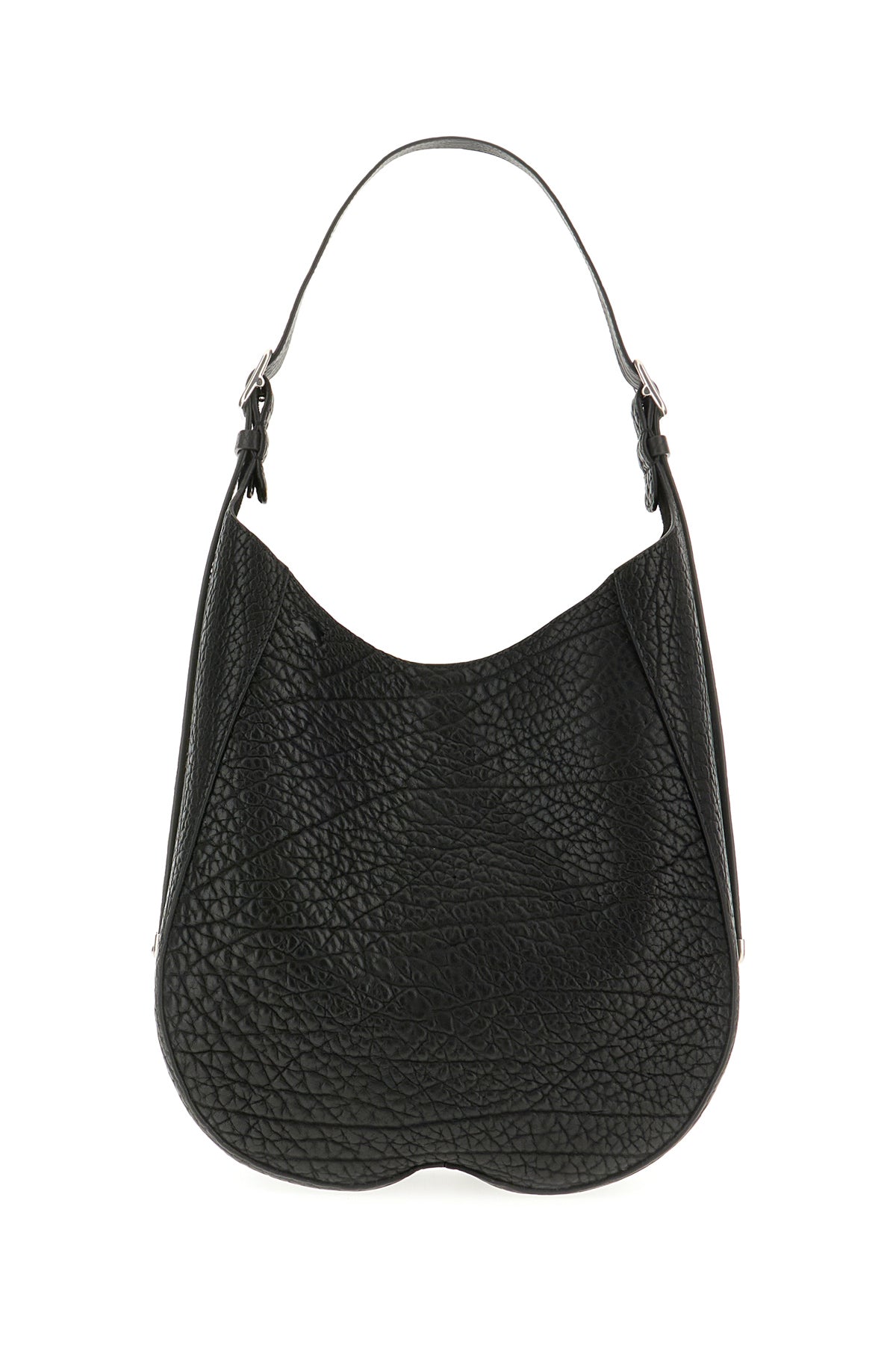 Burberry Borsa a spalla Chess media in pelle nera