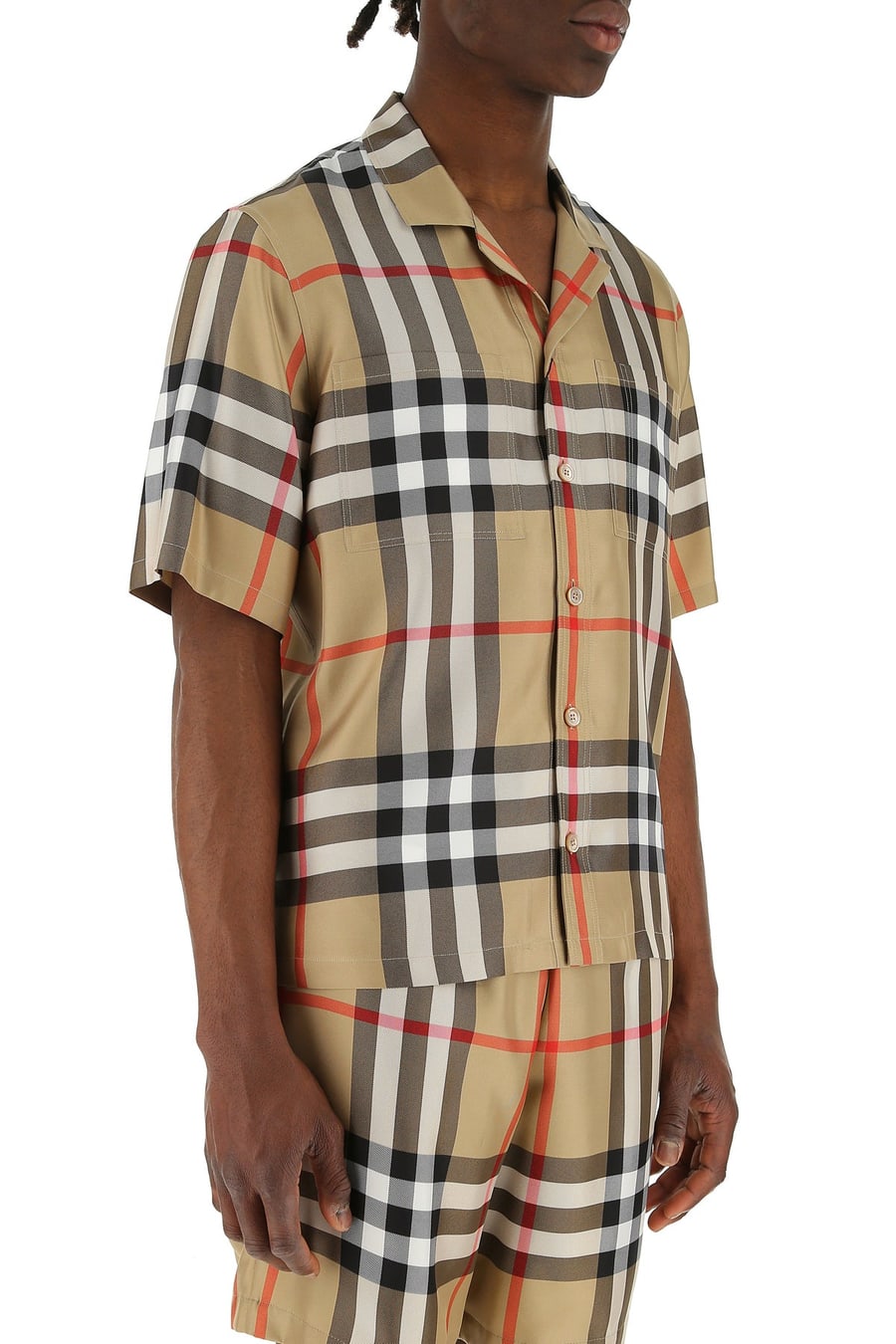 Burberry Camicia in seta ricamata, view 3